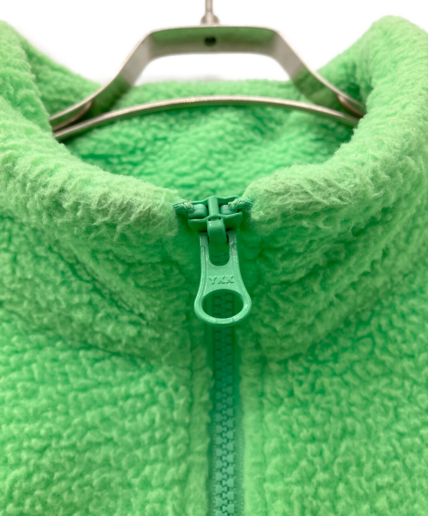 中古・古着通販】stussy (ステューシー) Half Zip Mock Neck 黄緑