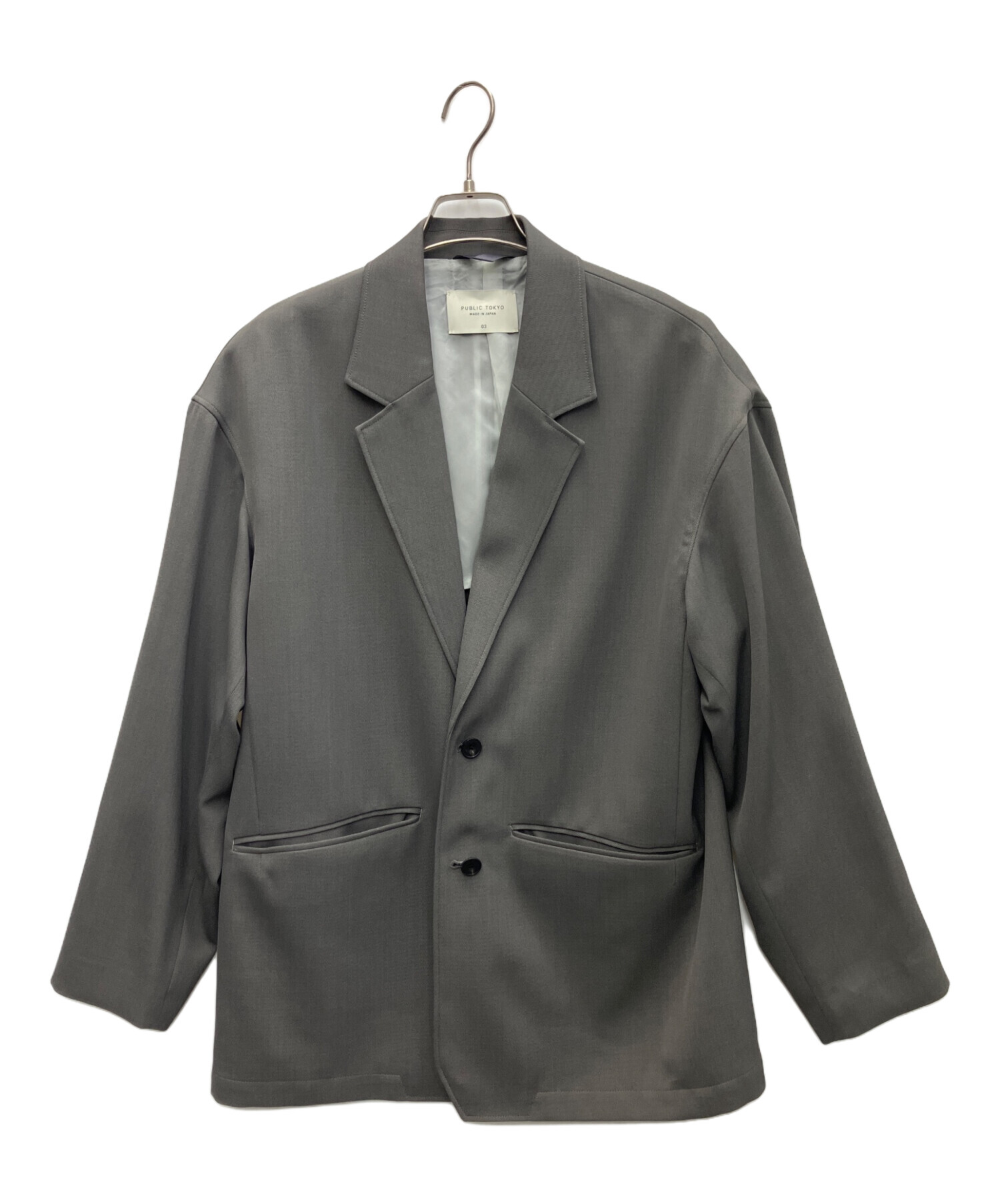 極美品public tokyo AQUA WOOLカルゼジャケット 中古・古着通販】PUBLIC TOKYO (パブリックトウキョウ) AQUA WOOL