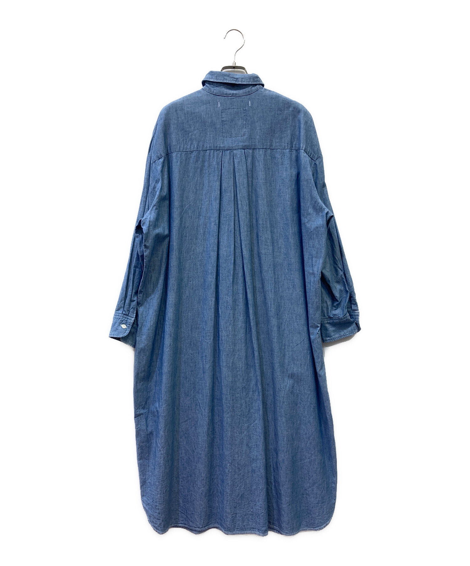 中古・古着通販】FRAMeWORK (フレームワーク) シャツワンピース ブルー