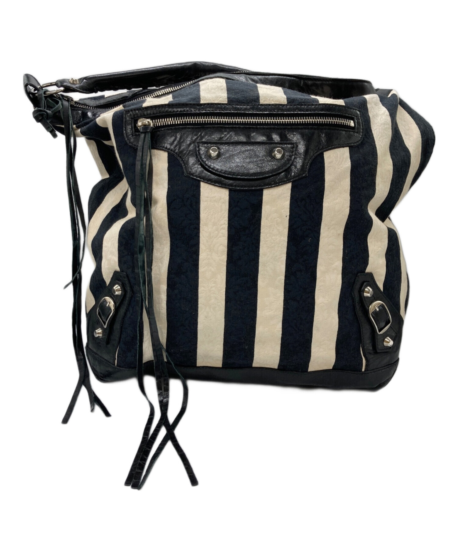 中古・古着通販】BALENCIAGA (バレンシアガ) ストライプワンショルダー