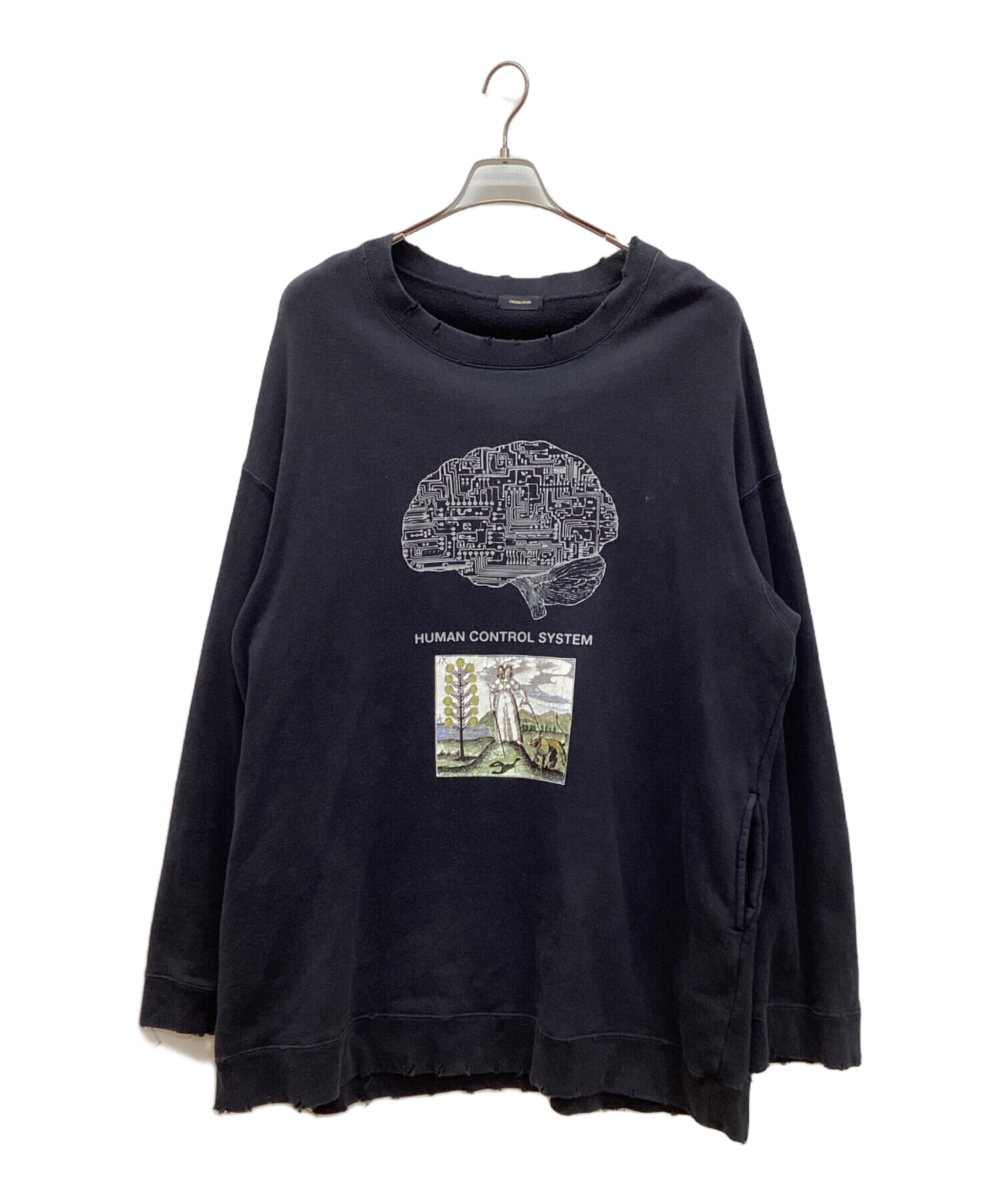 中古・古着通販】UNDERCOVER (アンダーカバー) クラッシュ加工プリント 