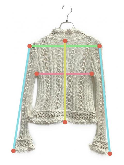 CHANEL BOUTIQUE アイボリー レースカーディガン 38　y57 CHANEL BOUTIQUE アイボリー レースカーディガン 38 y57 CHANEL