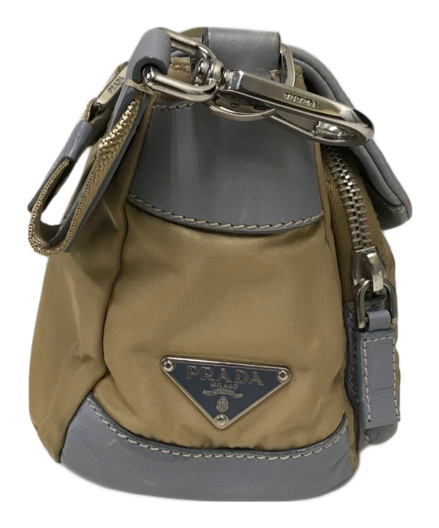 中古・古着通販】PRADA (プラダ) ショルダーバッグ ベージュ｜ブランド