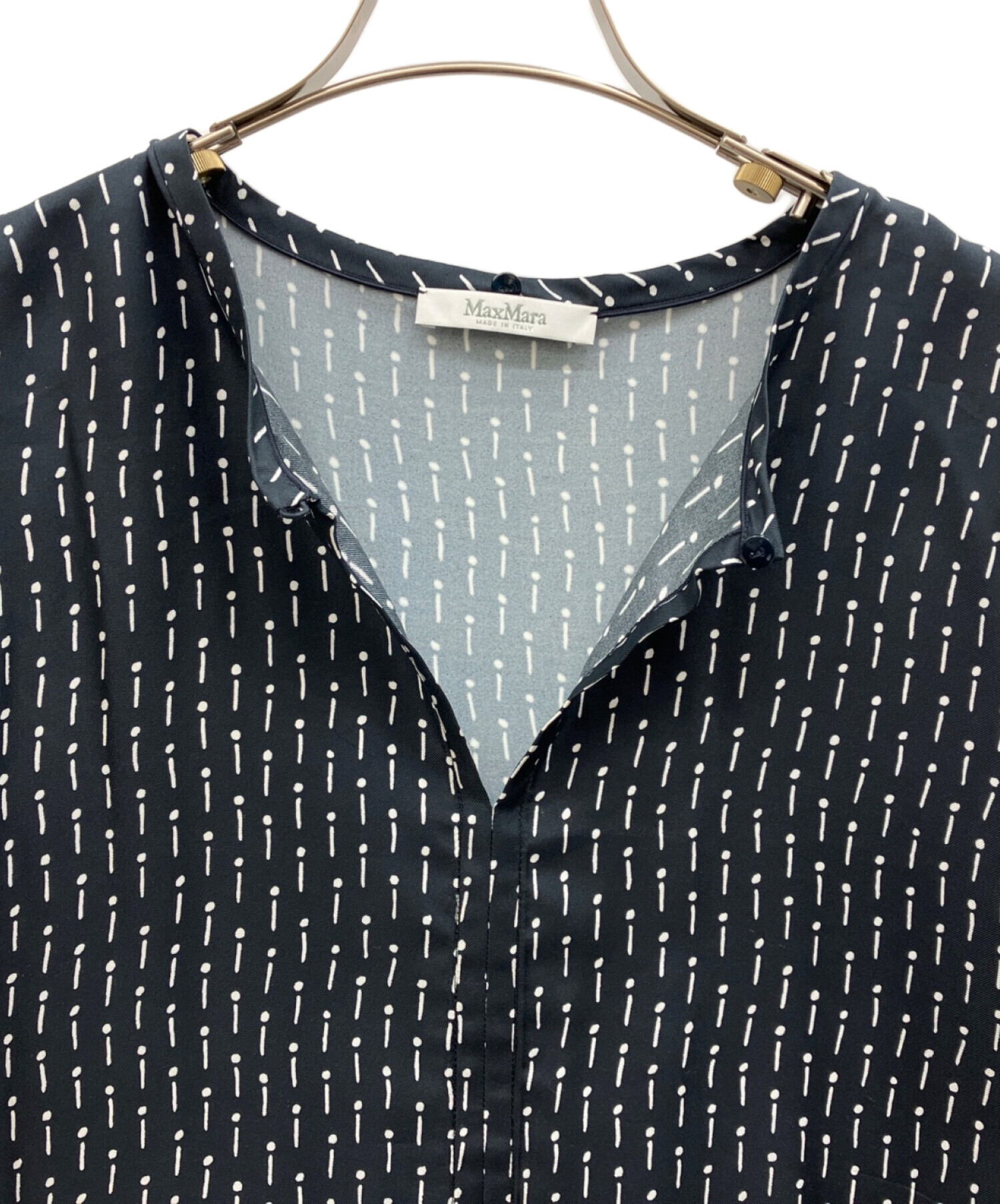 中古・古着通販】MaxMara (マックスマーラ) ボウタイシルクブラウス