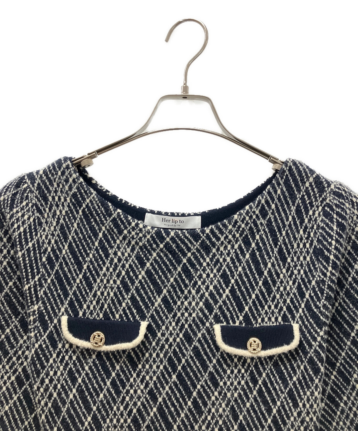 中古・古着通販】HER LIP TO (ハーリップトゥ) Vosges Jacquard Knit