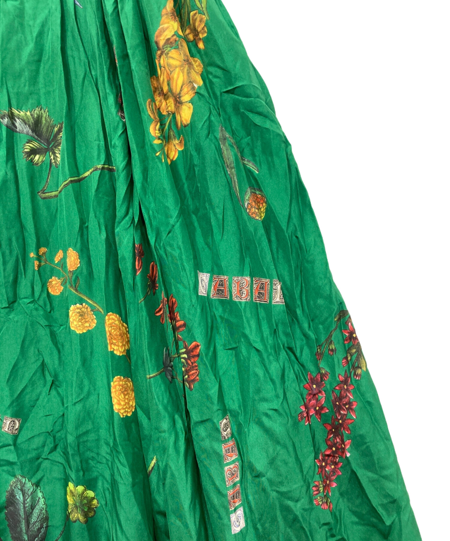 中古・古着通販】CABAN (キャバン) シルク ボタニカルプリントロング