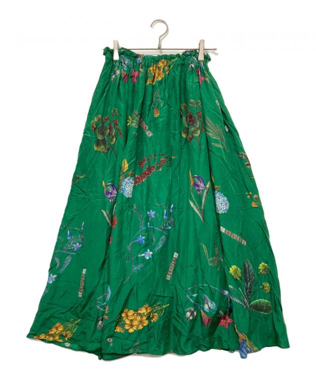 中古・古着通販】CABAN (キャバン) シルク ボタニカルプリントロング