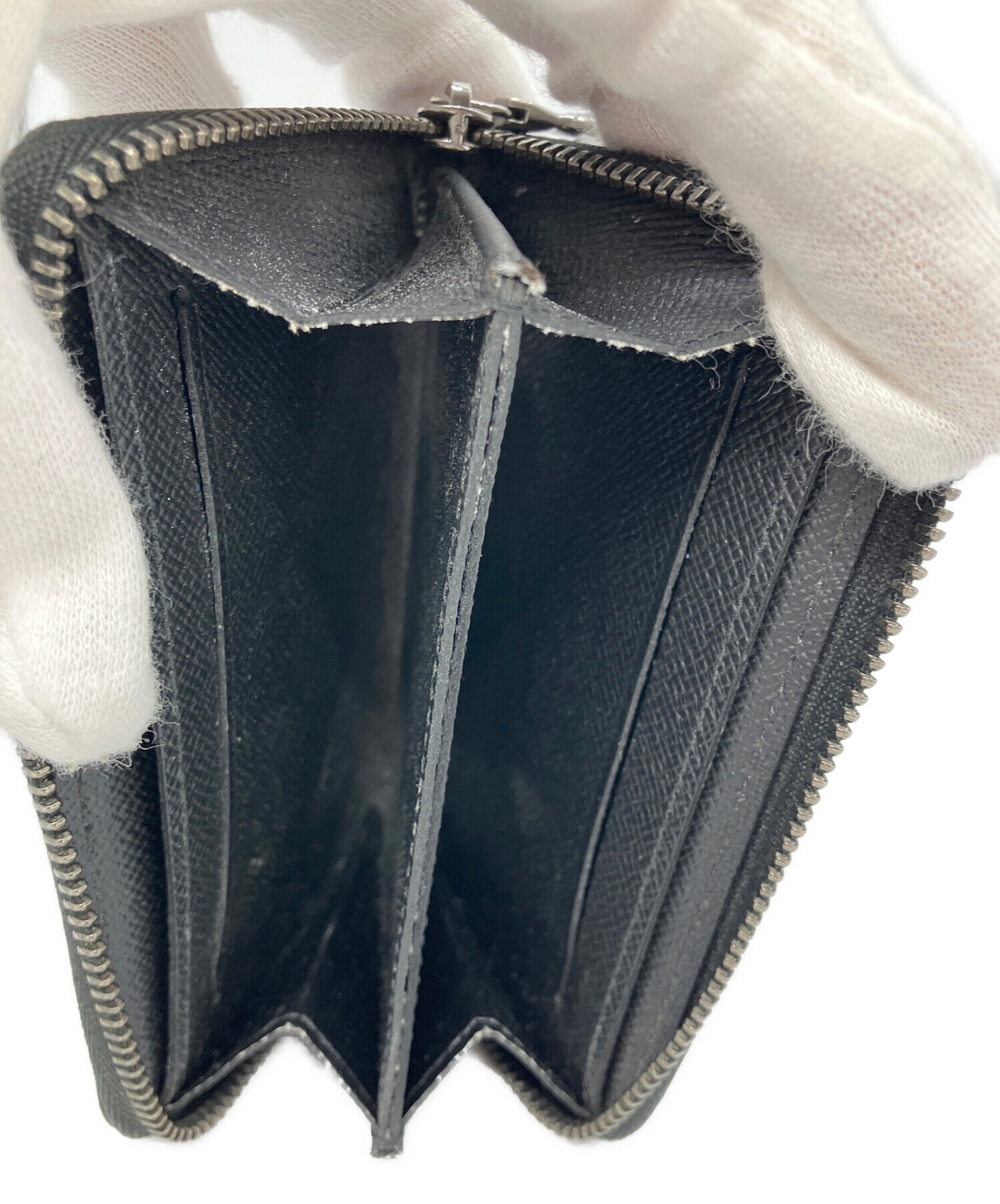 Louis Vuitton ブラック ジッピーパース 中古・古着通販】LOUIS VUITTON (ルイ ヴィトン) ジッピーコイン