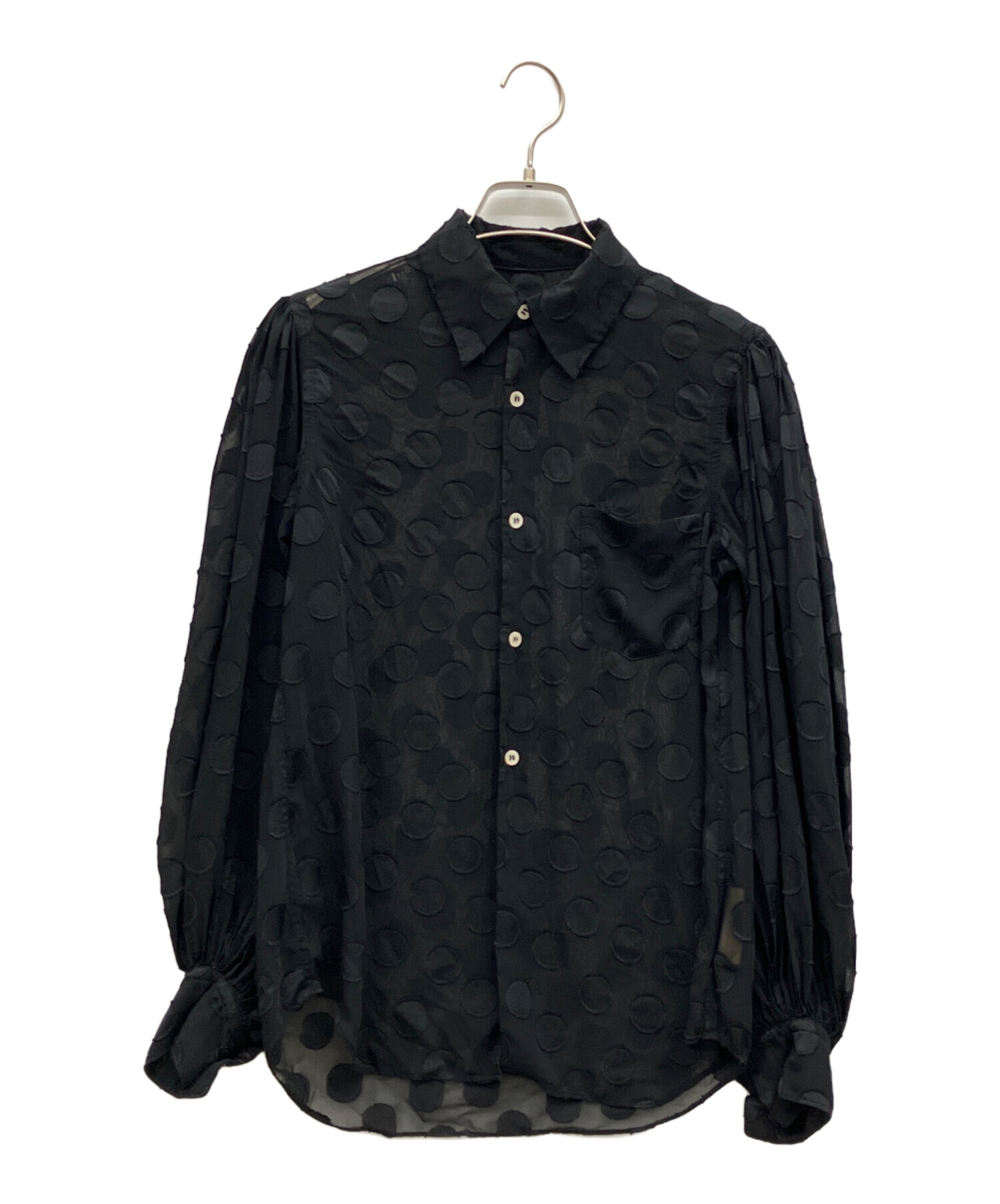 COMME des GARCONS コムコム　シアーブラウス 中古・古着通販】COMME des GARCONS (コムデギャルソン) ドットシアー