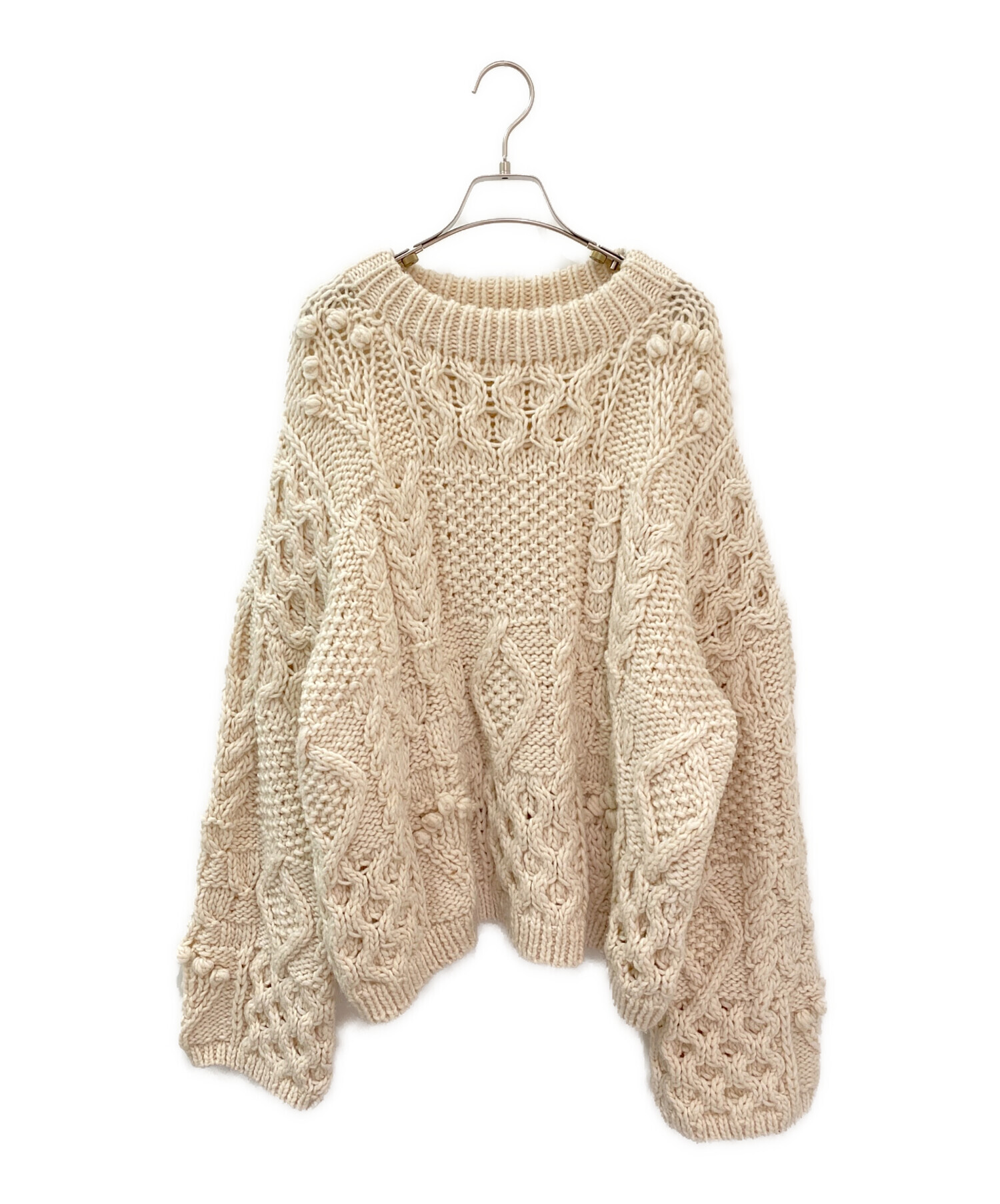 中古・古着通販】TODAYFUL (トゥデイフル) Pattern Hand Knit ベージュ