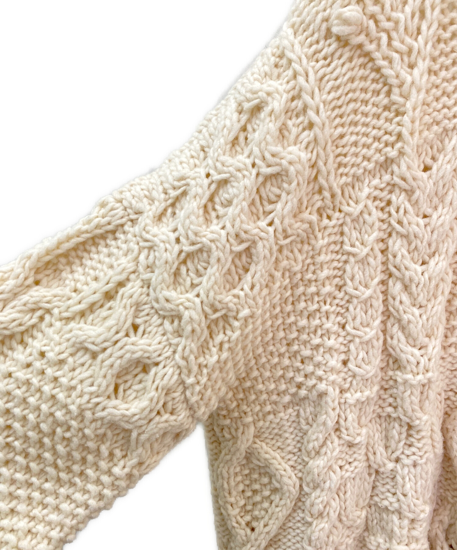 中古・古着通販】TODAYFUL (トゥデイフル) Pattern Hand Knit ベージュ