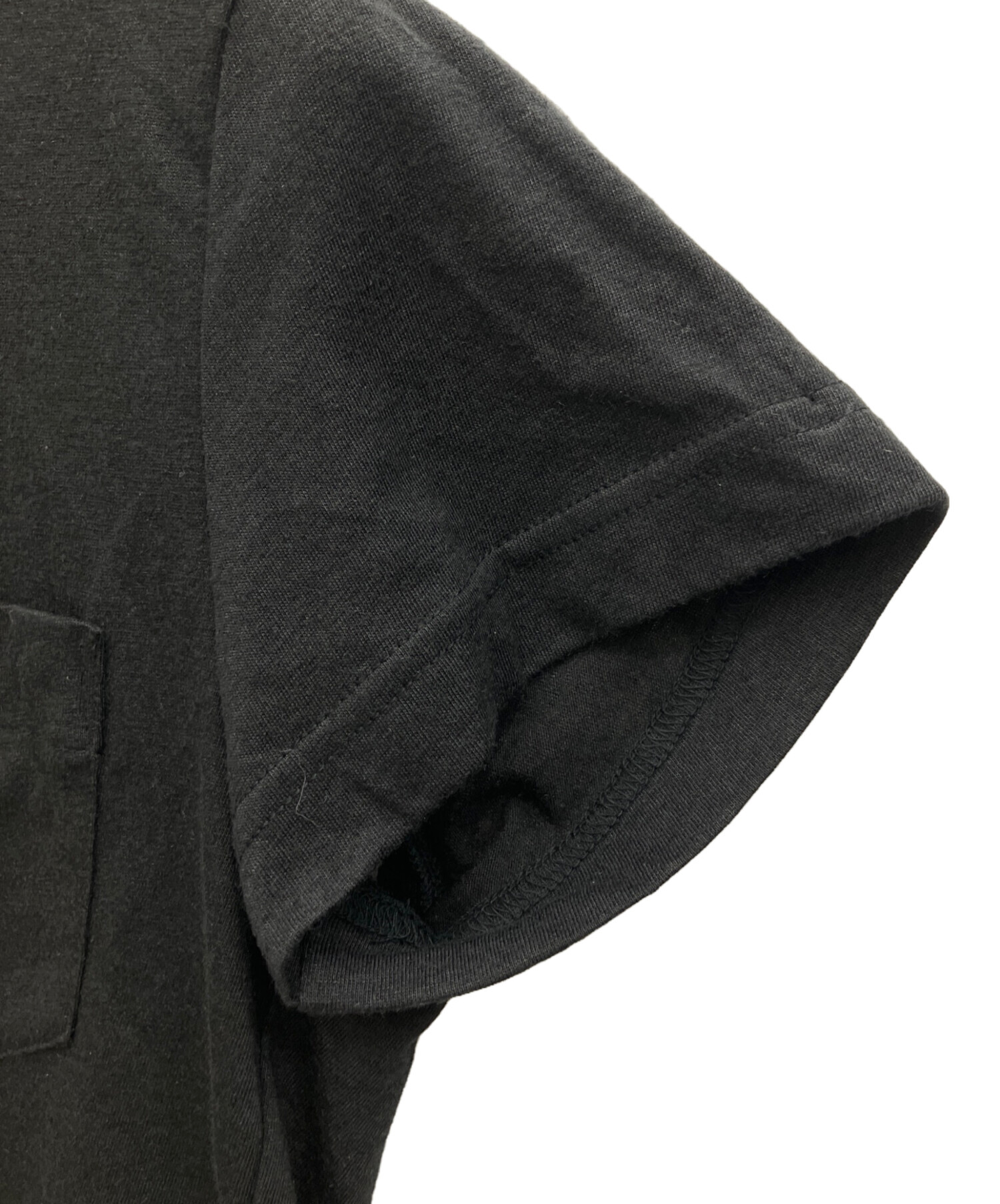 サカイ 17ss 日本製 バックシャン プリーツ ブラウス 2 紺×黒 Sacai 3196 半袖 レディース 【中古】  【230707】 sacai - サカイ 17ss 日本製 バックシャン プリーツ ブラウス 2 紺×黒