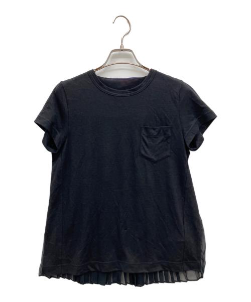 中古・古着通販】sacai (サカイ) バックプリーツTシャツ ブラック