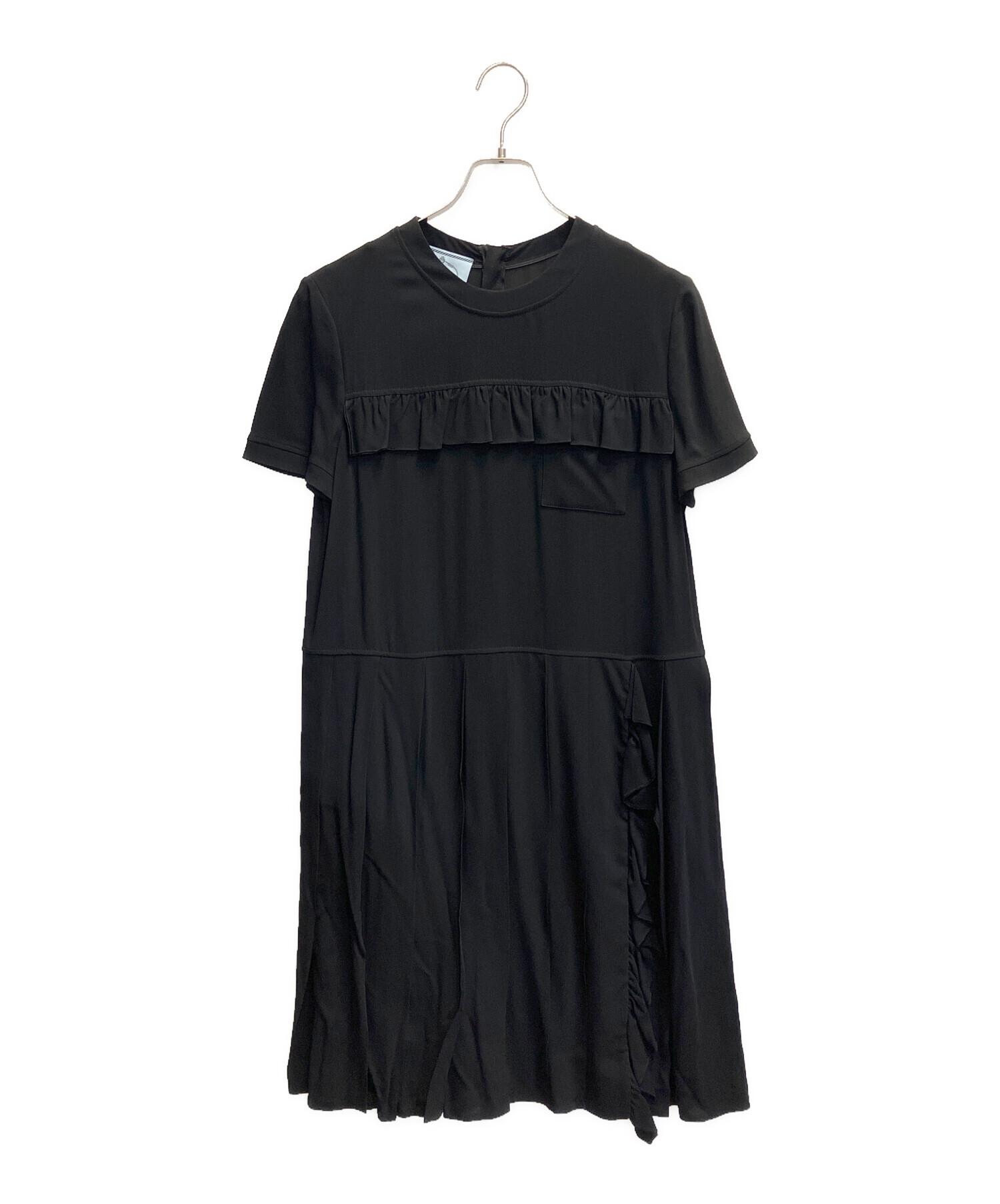 プラダ　ワンピース 中古・古着通販】PRADA (プラダ) プリーツ切替フリルワンピース