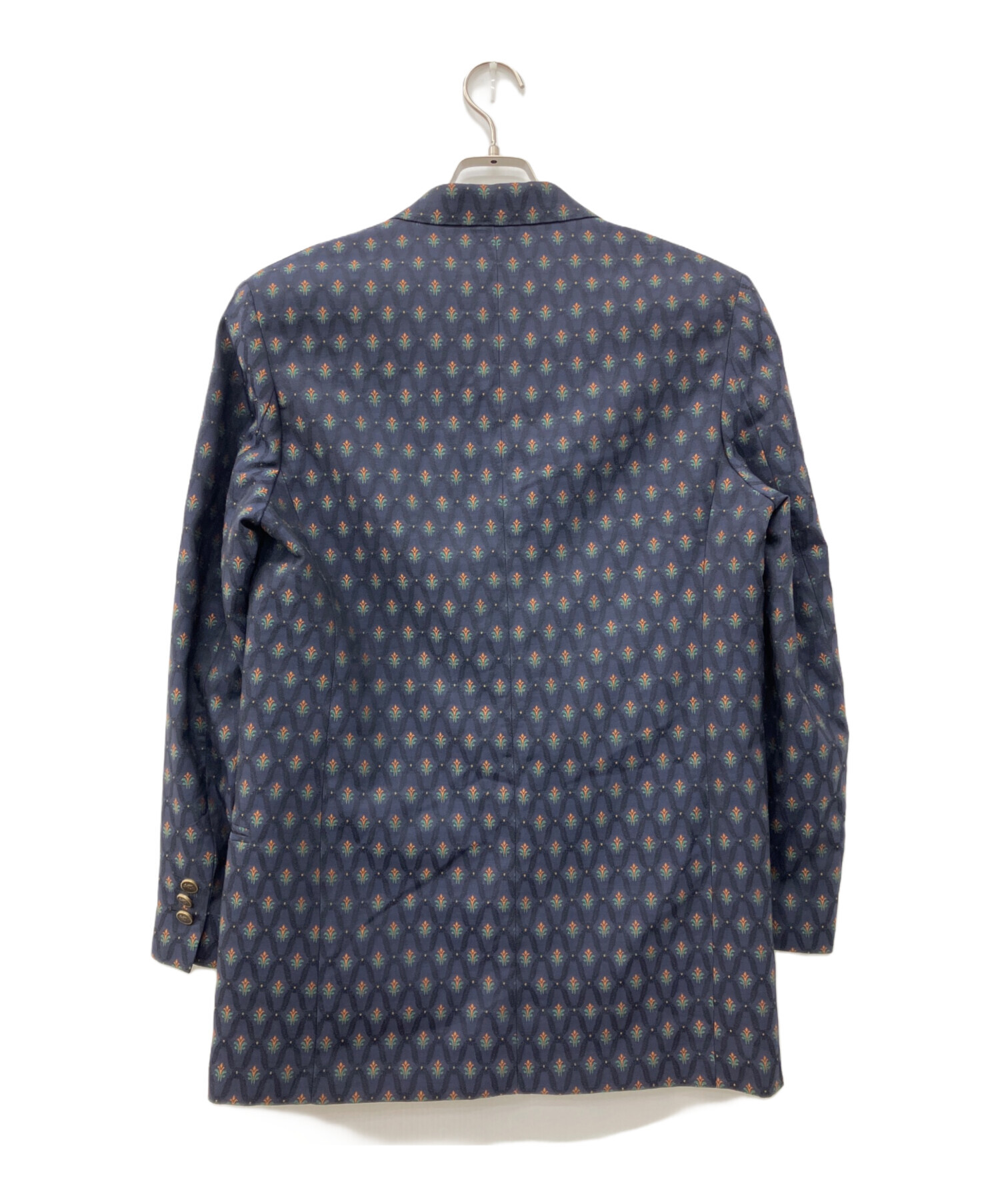 ETRO - 未使用 ETRO エトロ定価26.6万  高級 ウール ジャケット ネイビー 中古・古着通販】ETRO (エトロ) ダブルジャケット ネイビー サイズ:38