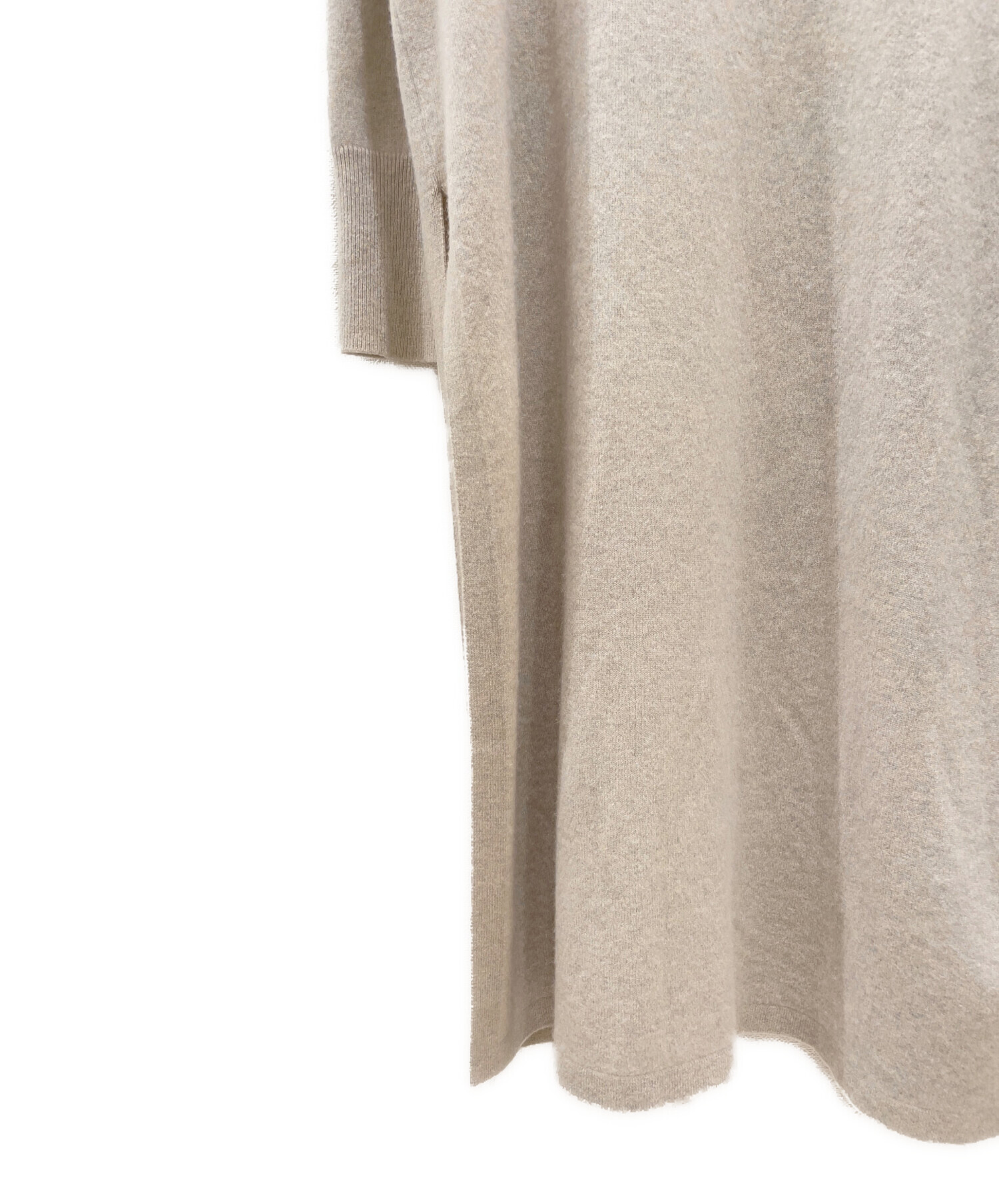 タグ付き ♢ drawer ドゥロワー ニットワンピース 膝下丈 ◎ カシミア