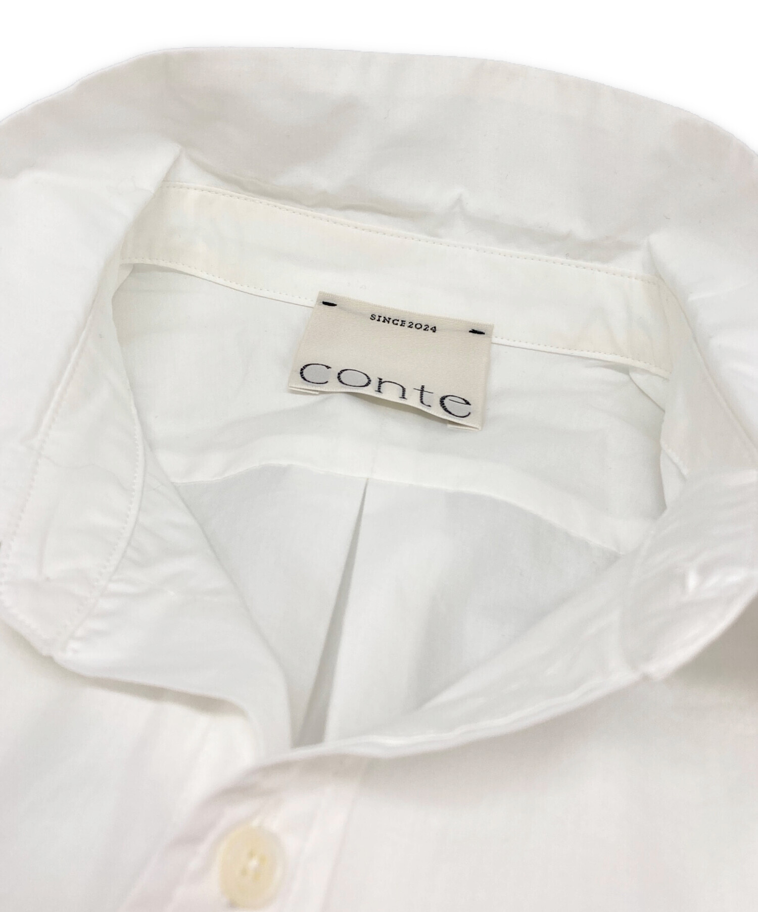 conte ホワイト 長袖シャツ conte ホワイト 長袖シャツ