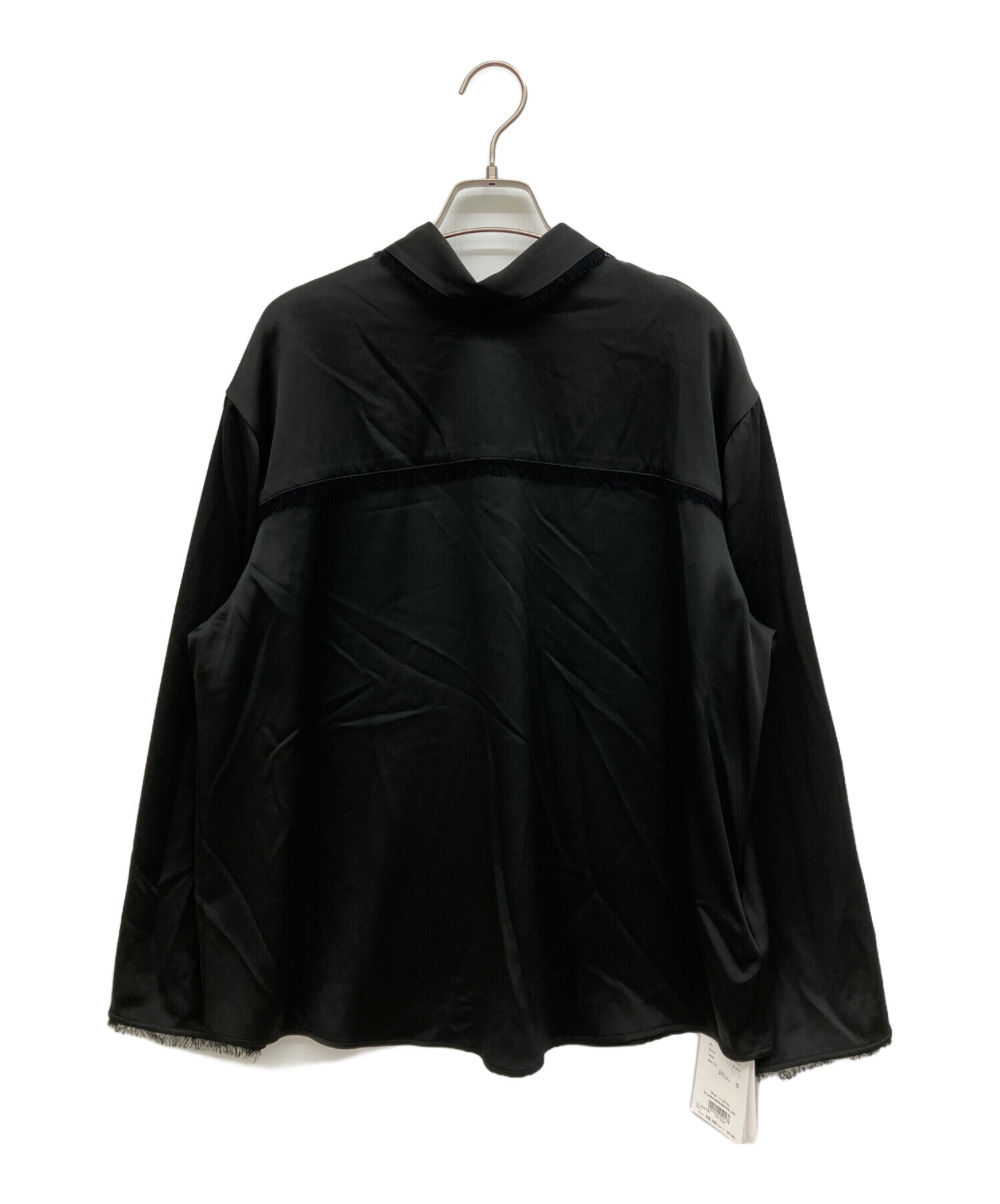 中古・古着通販】CLANE (クラネ) W FACE FRINGE SHIRTS ブラック