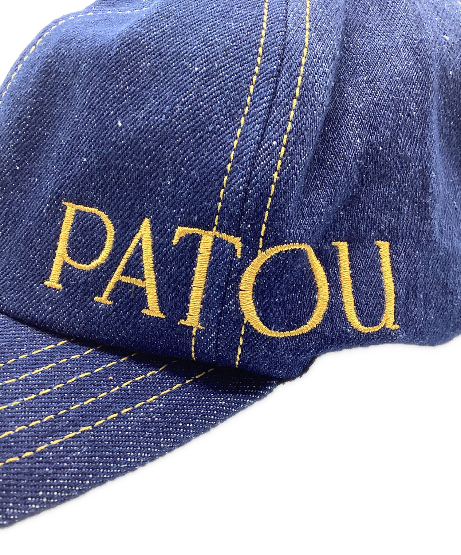 中古・古着通販】patou (パトゥ) デニムキャップ サイズ:L 未使用品