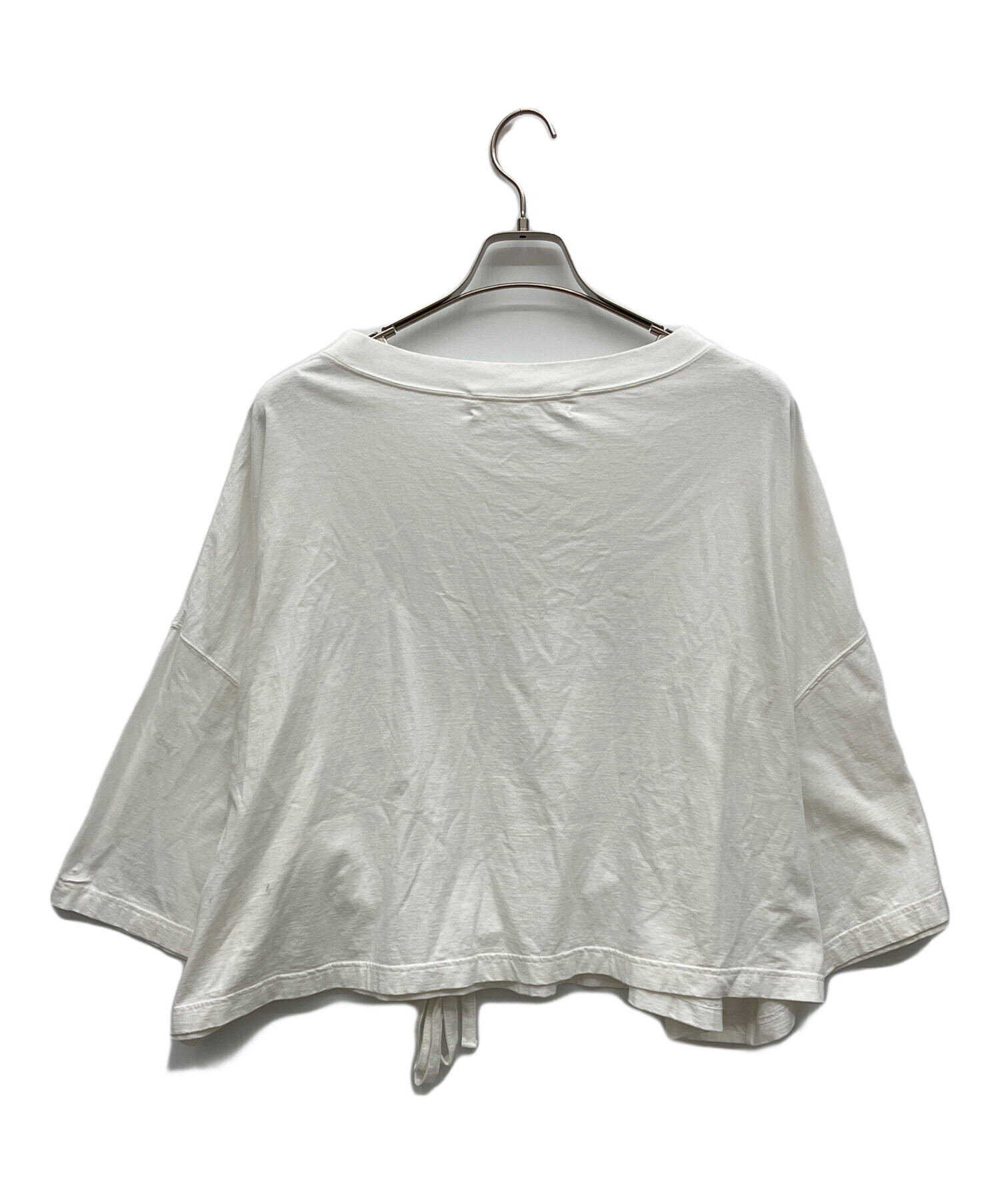 中古・古着通販】INSCRIRE (アンスクリア) Belted Wide Tee ホワイト