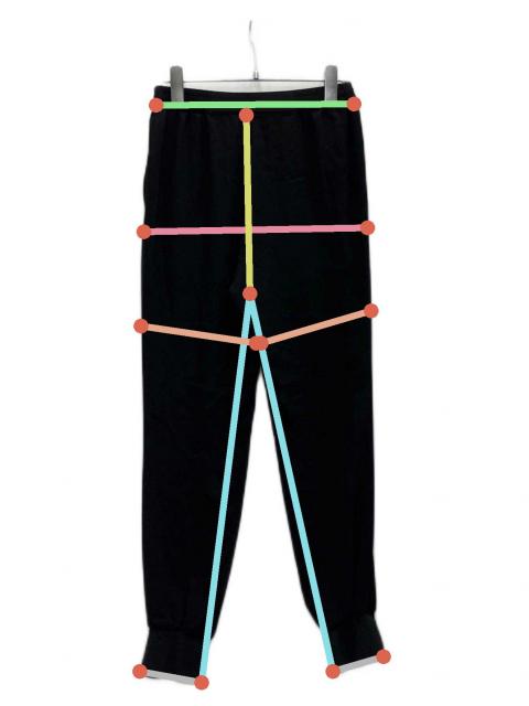 中古・古着通販】Col Pierrot (コルピエロ) Rib Pants ブラック サイズ