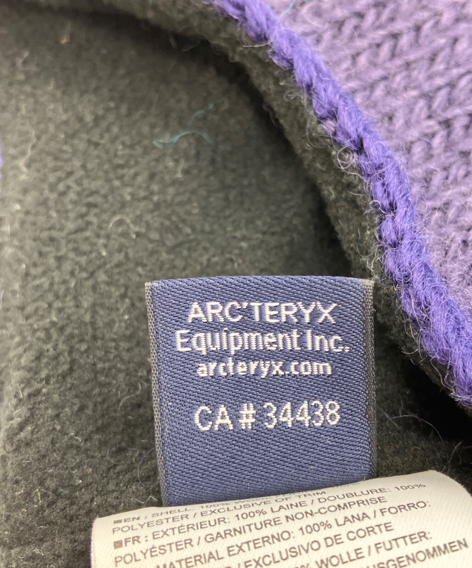 希少 ARC'TERYX アークテリクス コントレイルトーク 耳当て着き 中古