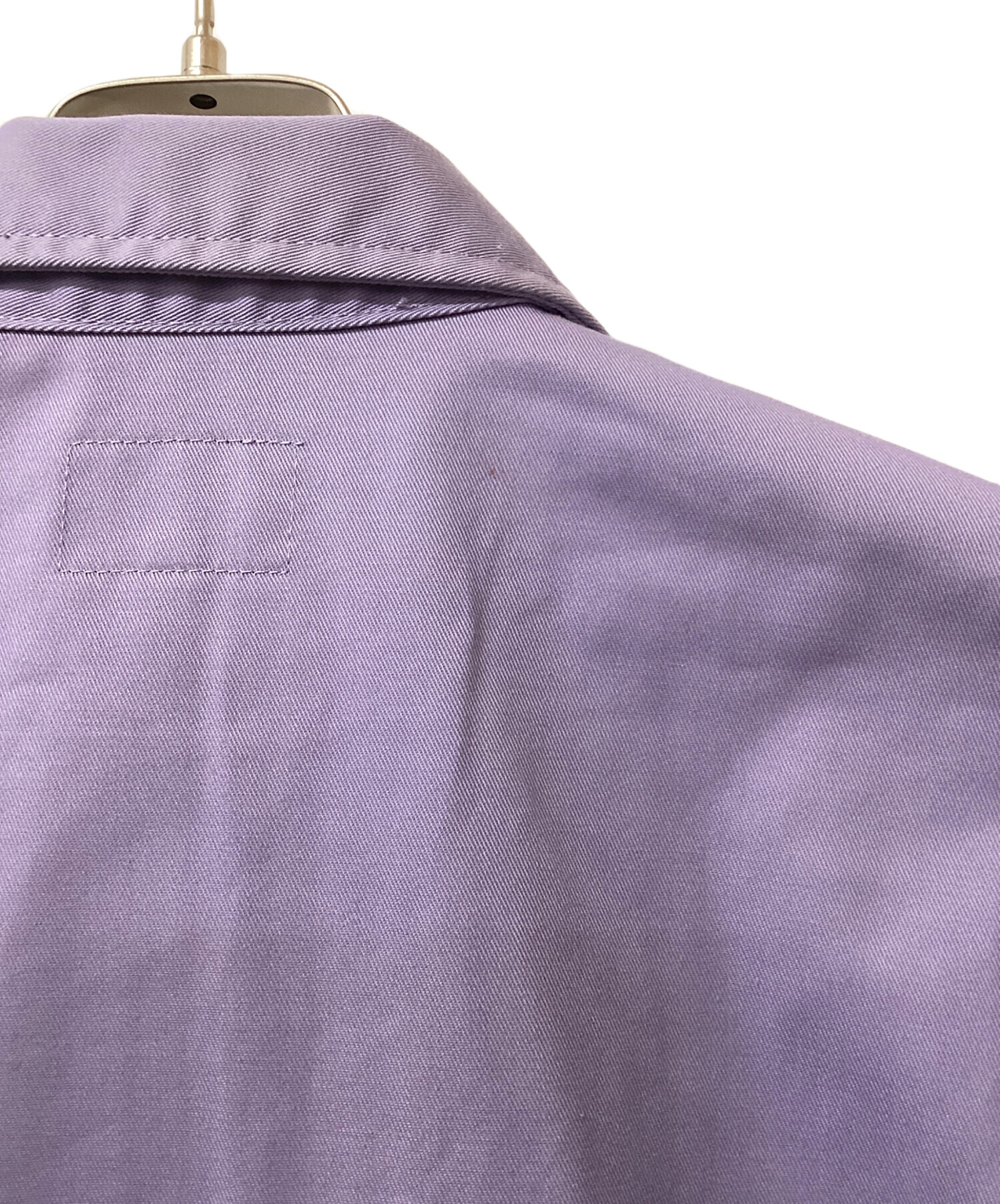 中古・古着通販】stussy (ステューシー) ZIP UP WORK SHIRT パープル