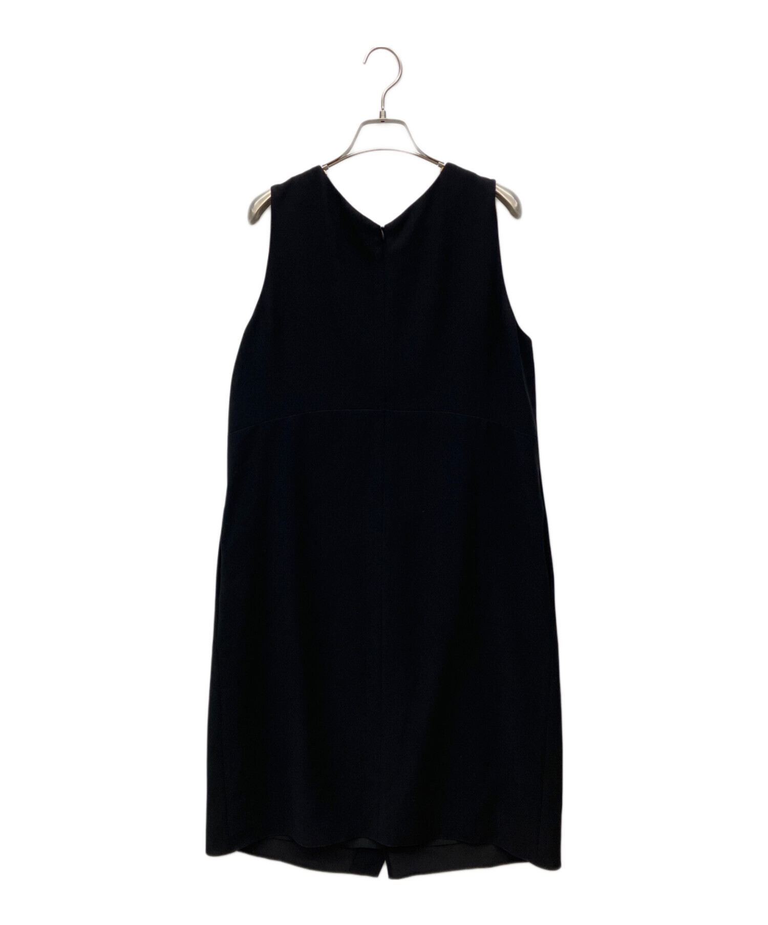 結婚式に！　イタリア製　エンポリオアルマーニ　42　黒　ノースリーブ　ワンピース 中古・古着通販】EMPORIO ARMANI (エンポリオ アルマーニ