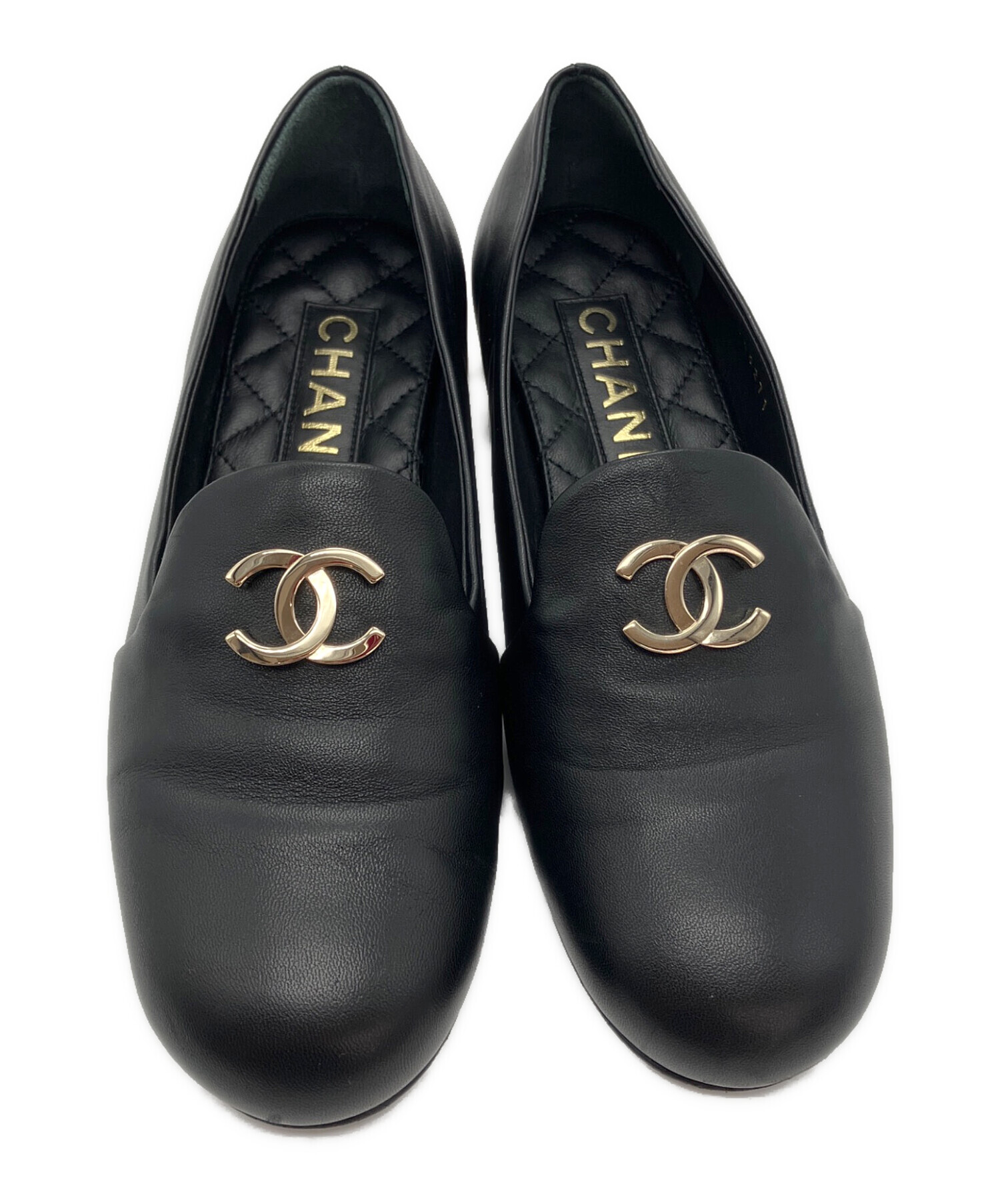 【新品】 シャネル ココマーク キルティングレザー オペラシューズ 中古・古着通販】CHANEL (シャネル) ココマーク オペラシューズ