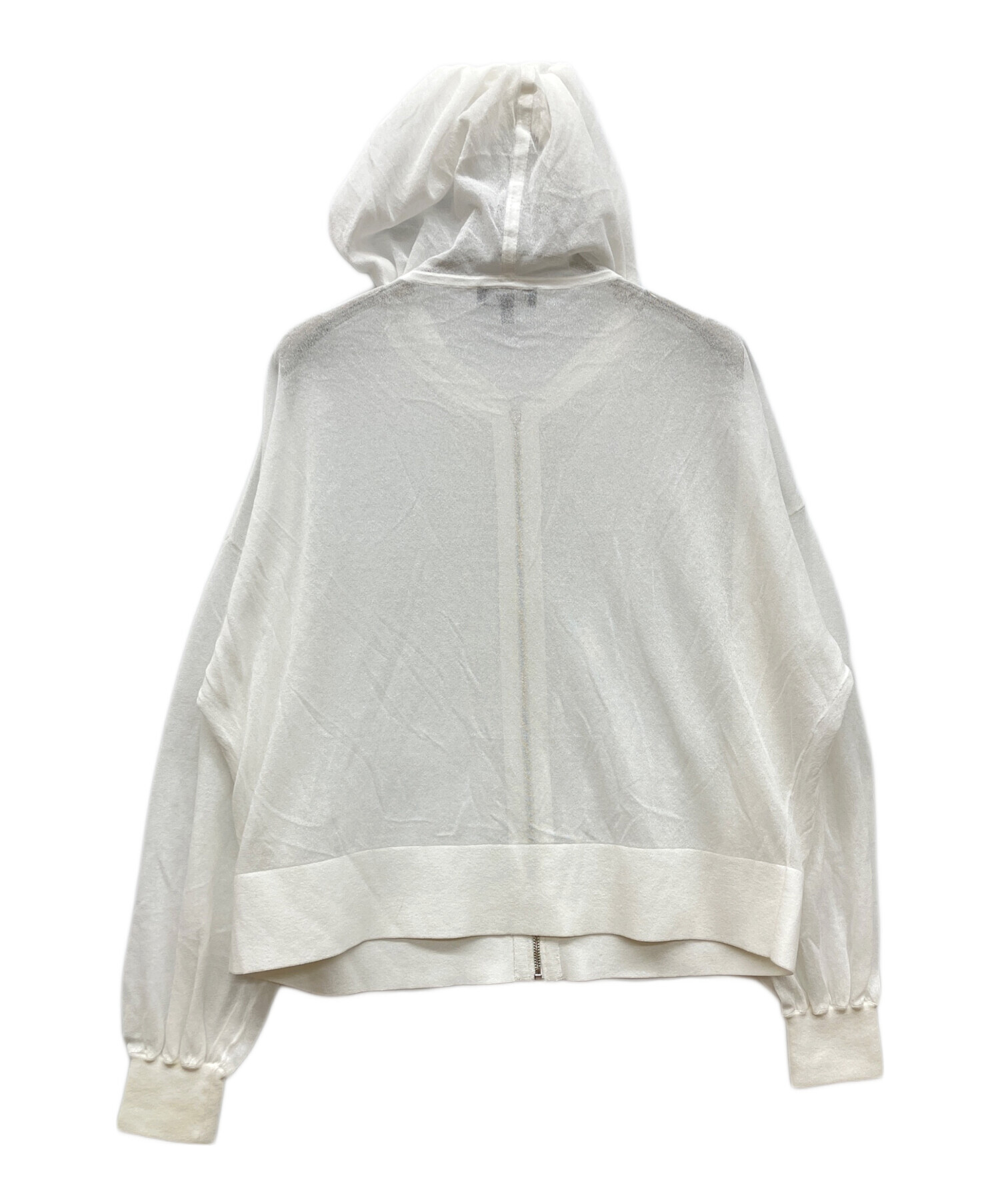 中古・古着通販】theory (セオリー) Sheer Cotton 2 Zip Up Hoodie 
