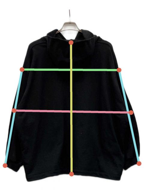 中古・古着通販】ALOUND (アラウンド) VENTILATION HOODIE ブラック
