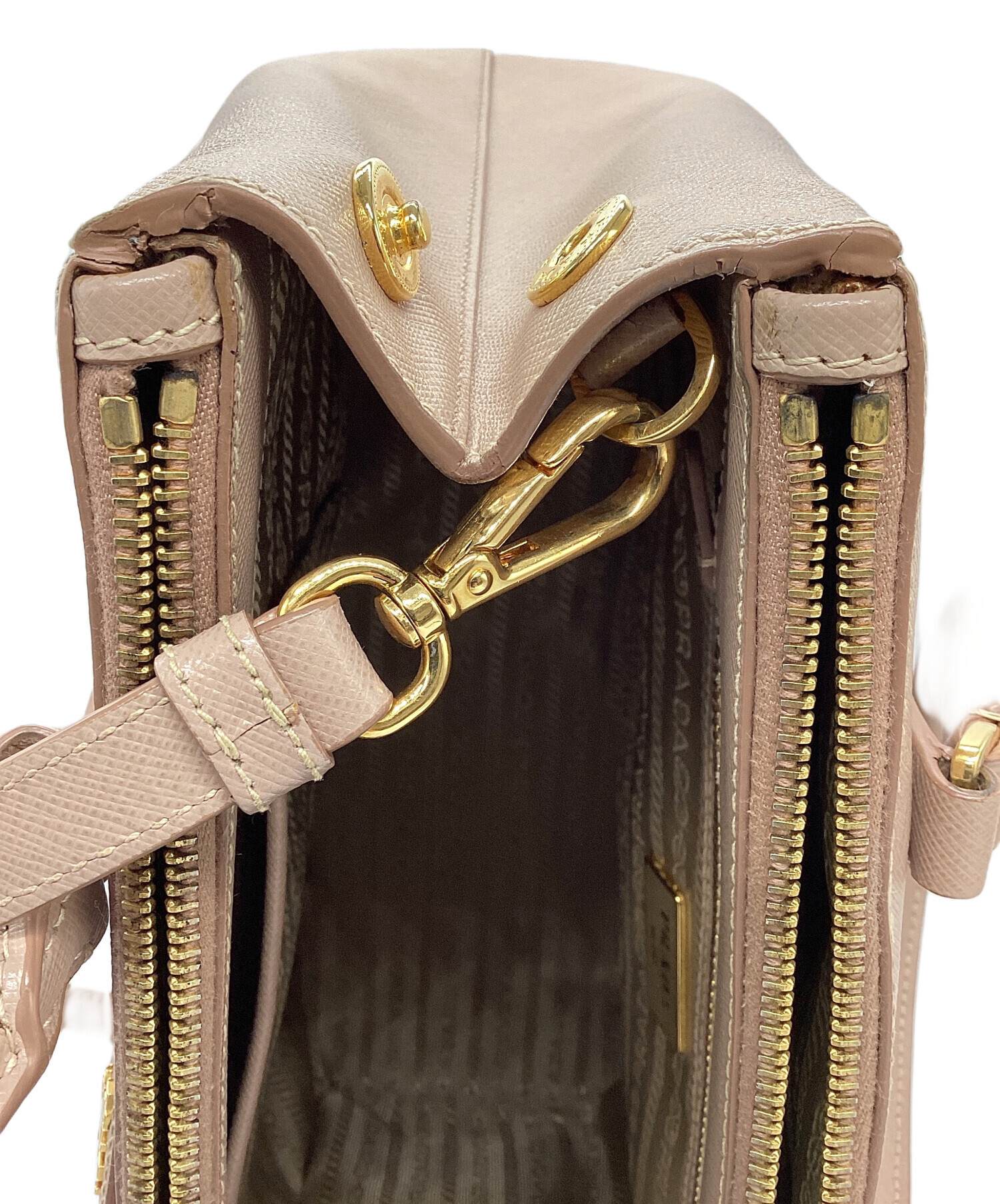 中古・古着通販】PRADA (プラダ) サフィアーノ ガレリア 2WAYレザー 