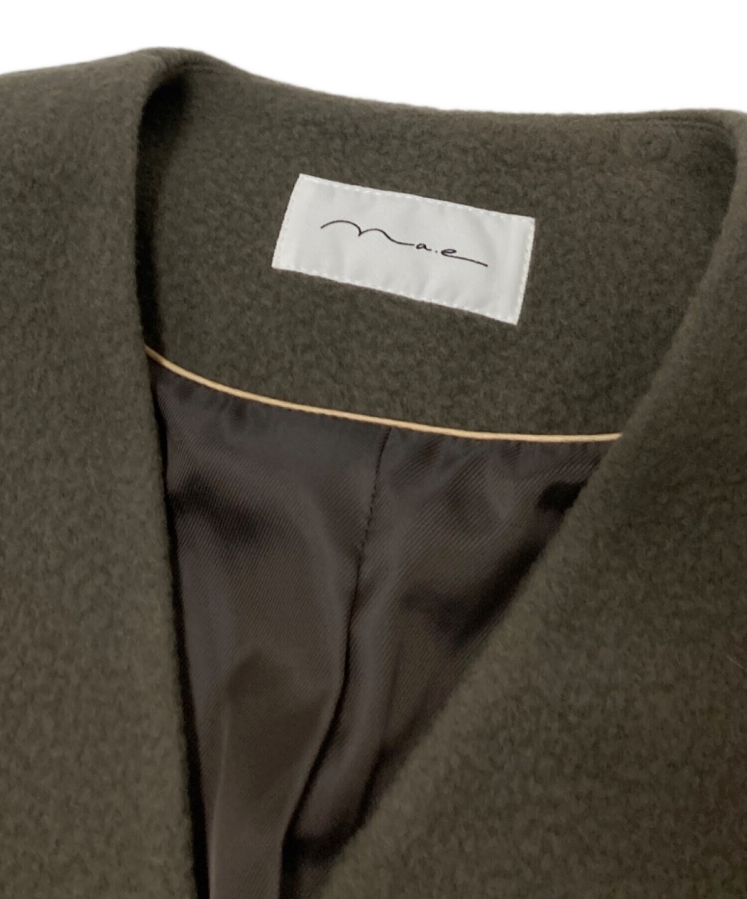 中古・古着通販】na.e (ナエ) Boucle Half Coat モカ サイズ:下記参照