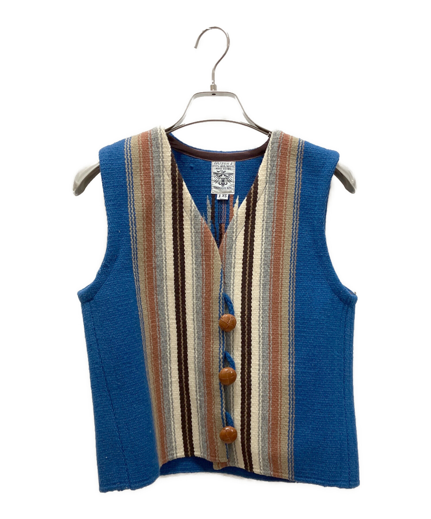 中古・古着通販】ORTEGA's (オルテガ) チマヨベスト ブルー サイズ:xs