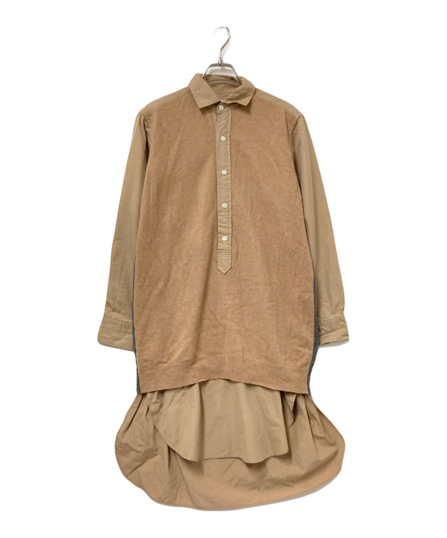 中古・古着通販】SCYE (サイ) ニットドッキングシャツワンピース 
