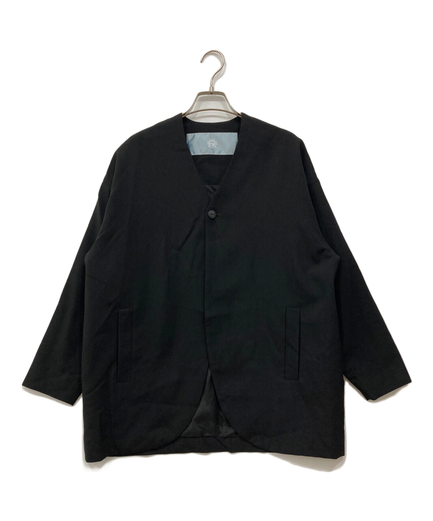 中古・古着通販】Dulcamara (ドゥルカマラ) ウールよそいきノーカラー 