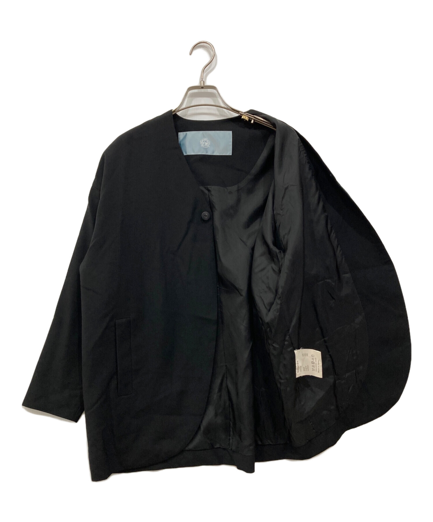 中古・古着通販】Dulcamara (ドゥルカマラ) ウールよそいきノーカラー