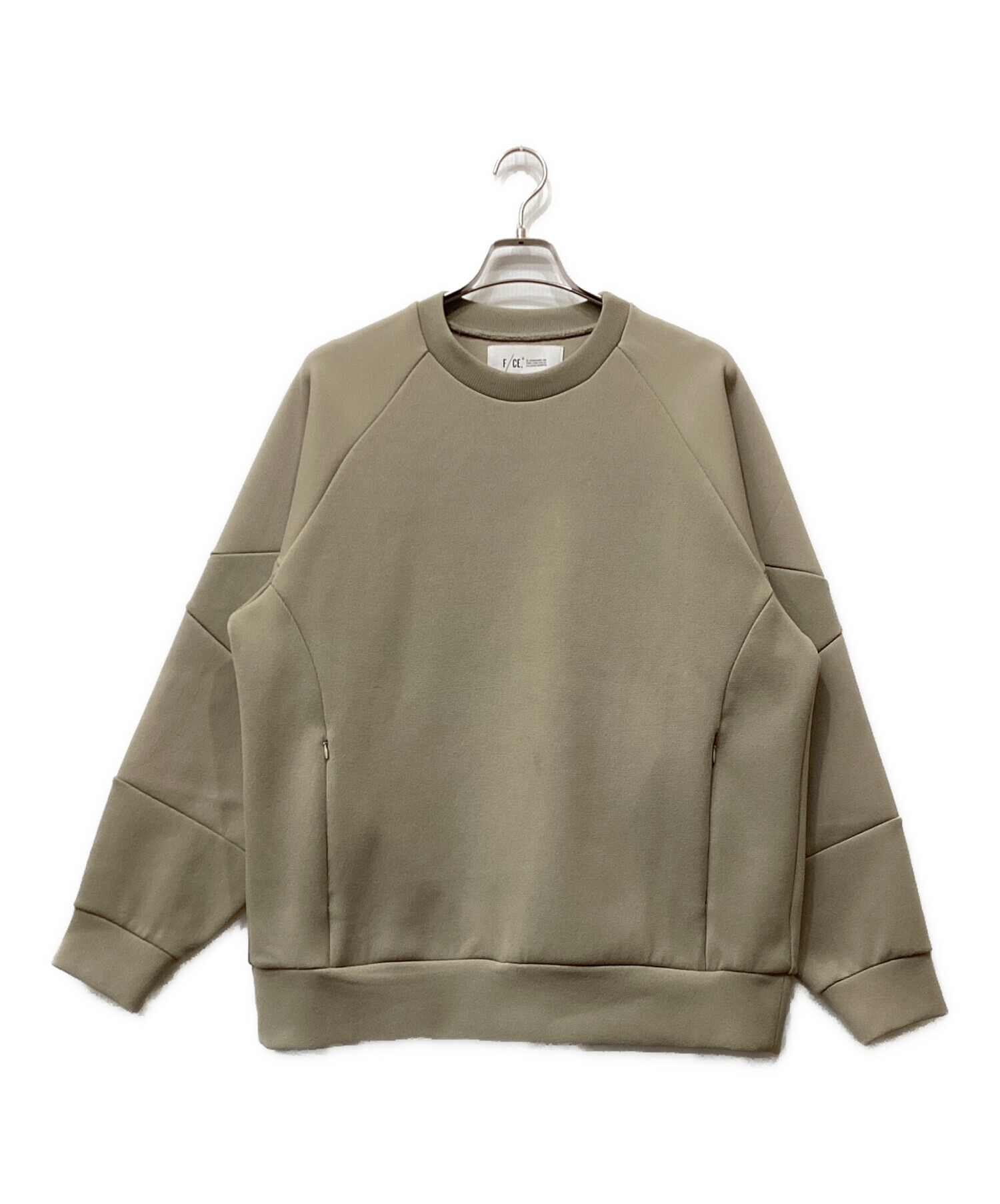F/CE. エフシーイー スウェット M ベージュ 【古着】【中古】【送料無料】 中古・古着通販】F/CE. (エフシーイー) QUARTERKNIT SWEAT ベージュ