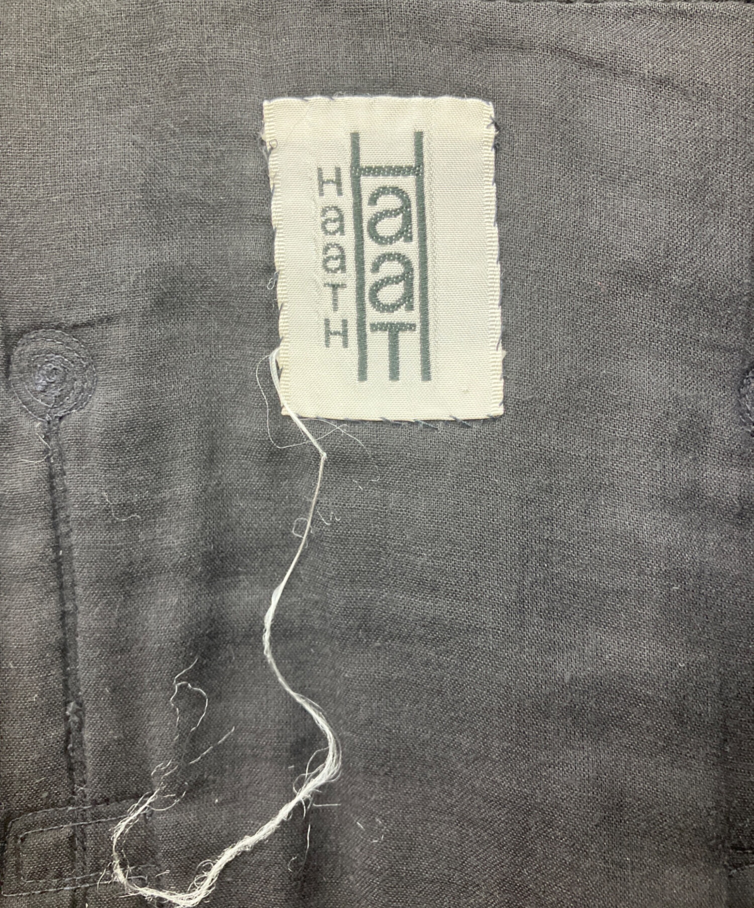 中古・古着通販】HaaT (ハート) 総刺繍ナイロンジャケット ブラック