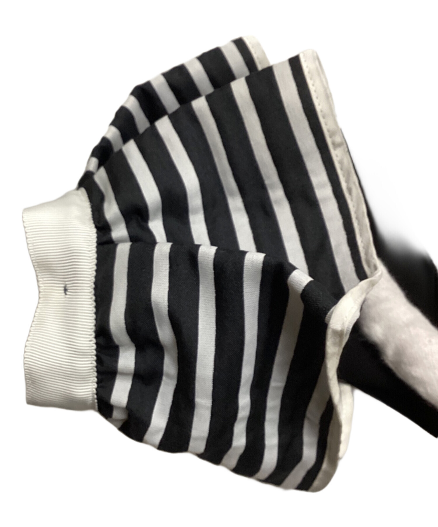 【極美品】ボーダーズアットバルコニー　袖フリルジャージードレス ワンピース 38 中古・古着通販】BORDERS at BALCONY (ボーダーズアットバルコニー) 袖