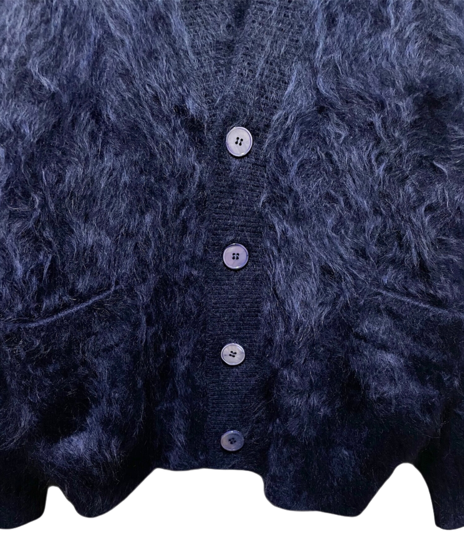 中古・古着通販】BLAMINK (ブラミンク) カシミヤファー7GVネック