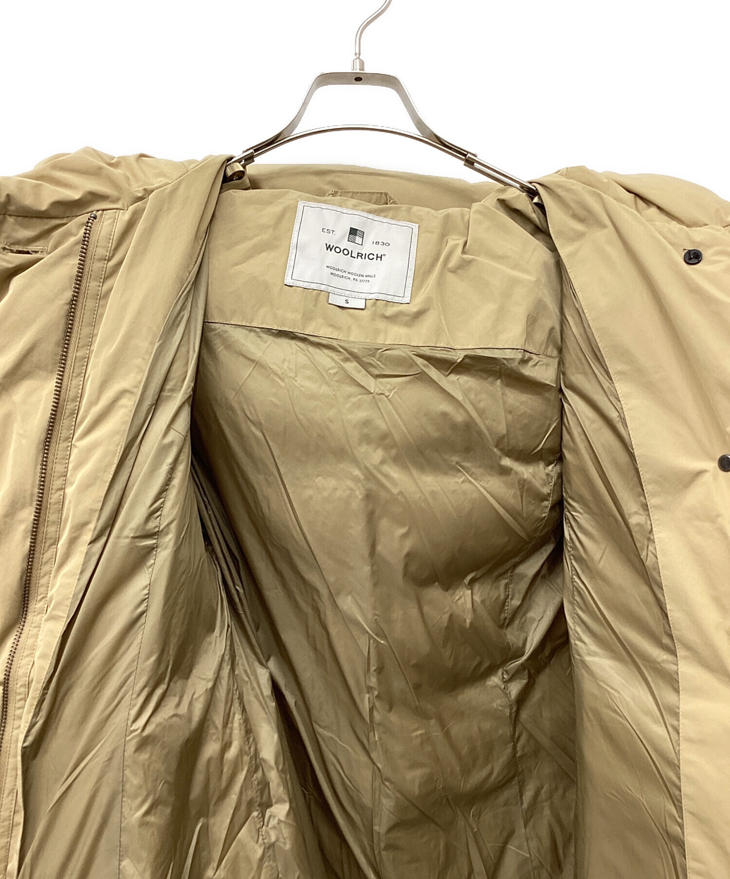 中古・古着通販】WOOLRICH (ウールリッチ) ダウンコート ベージュ