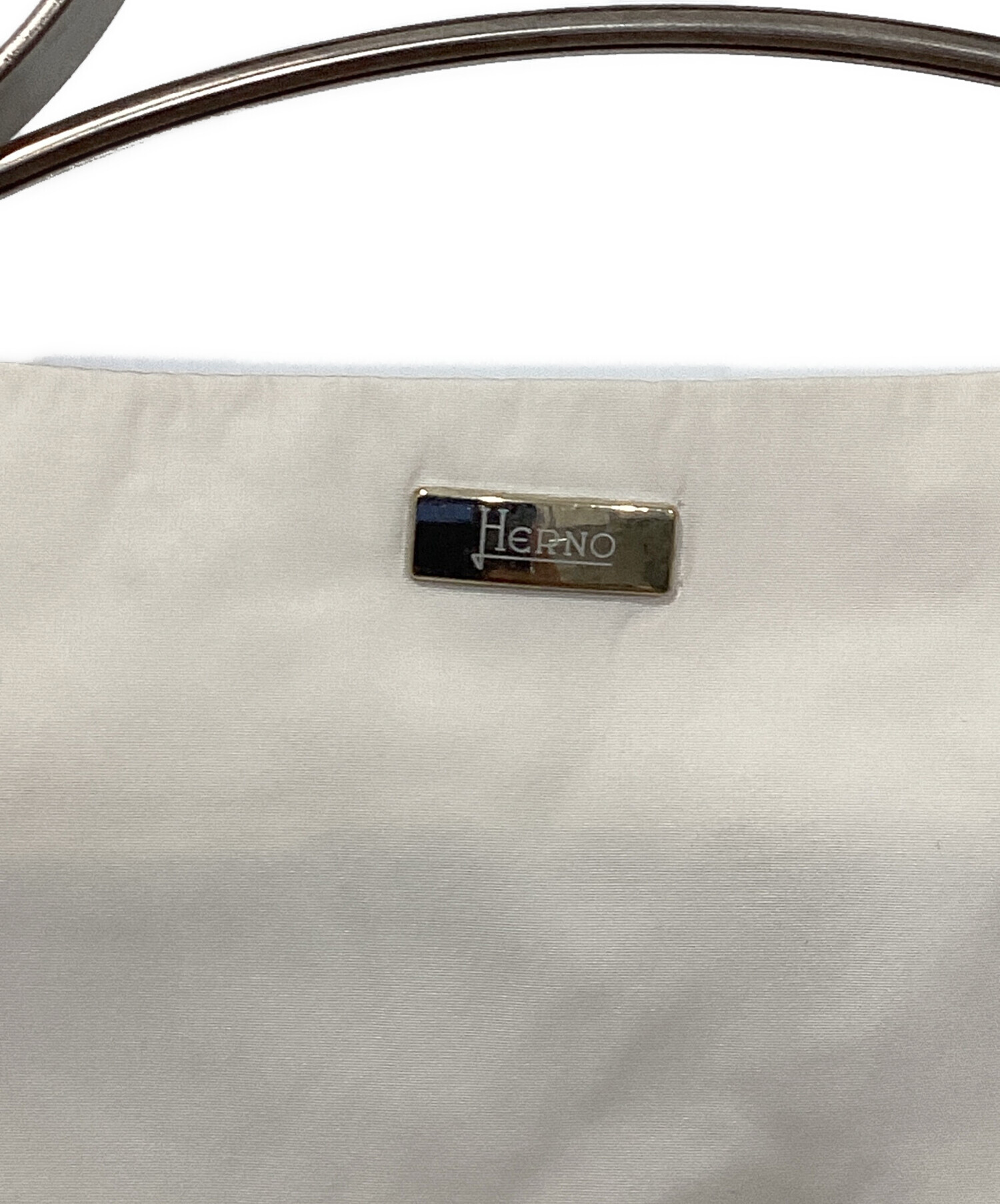 中古・古着通販】HERNO (ヘルノ) ナイロン切替ラメニットノーカラー