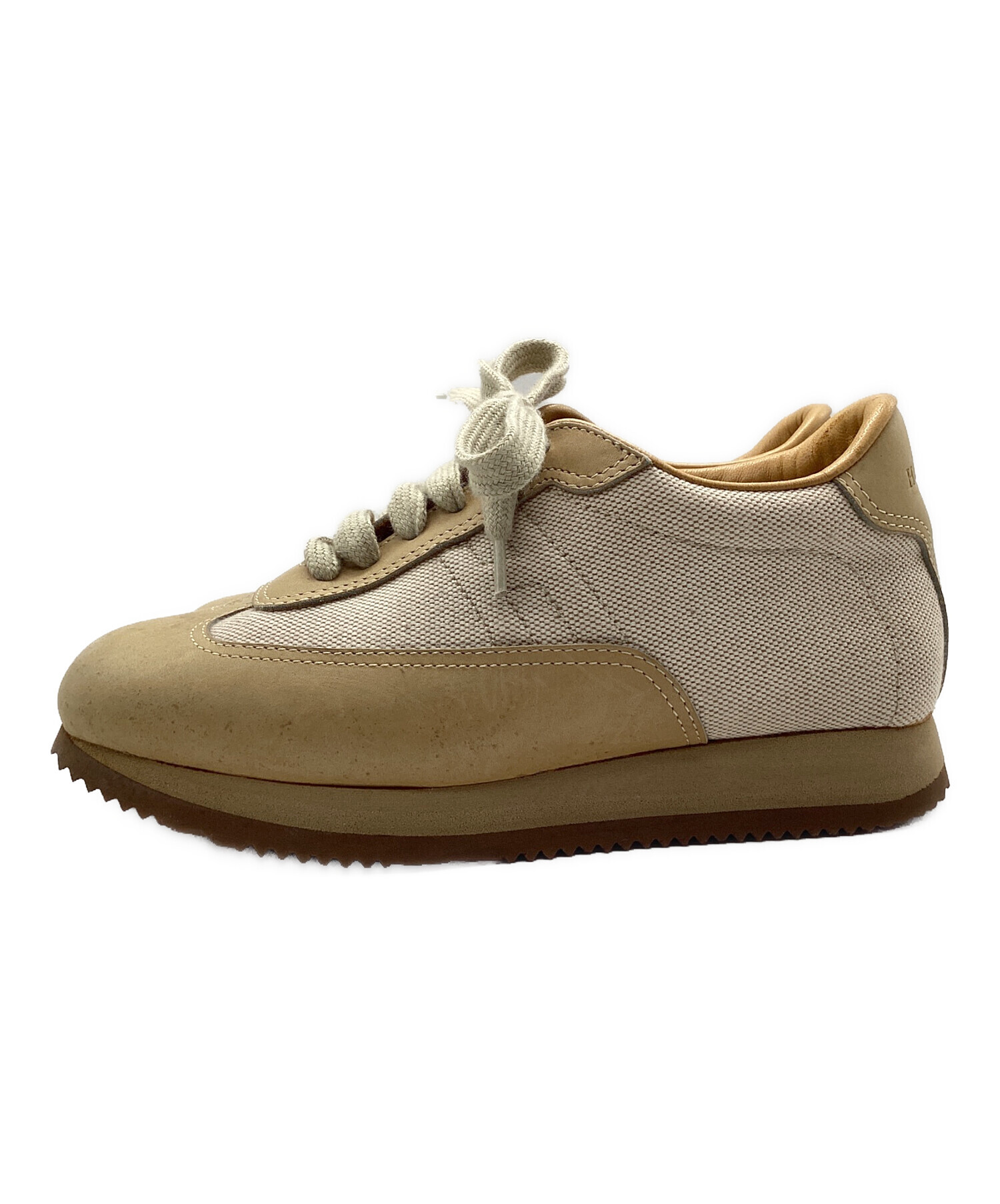 中古・古着通販】HERMES (エルメス) クイックスニーカー ベージュ