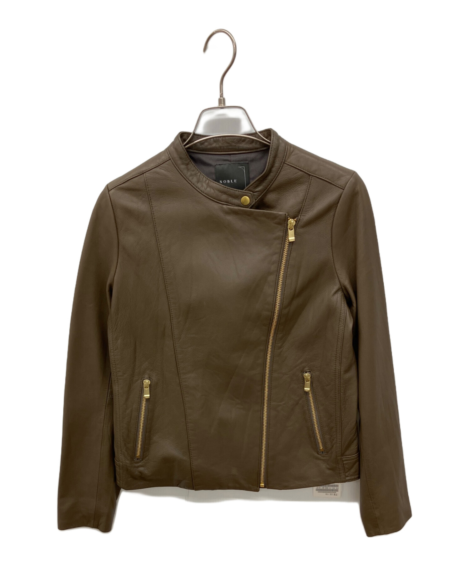 中古・古着通販】Noble (ノーブル) ソフトラムレザーライダース
