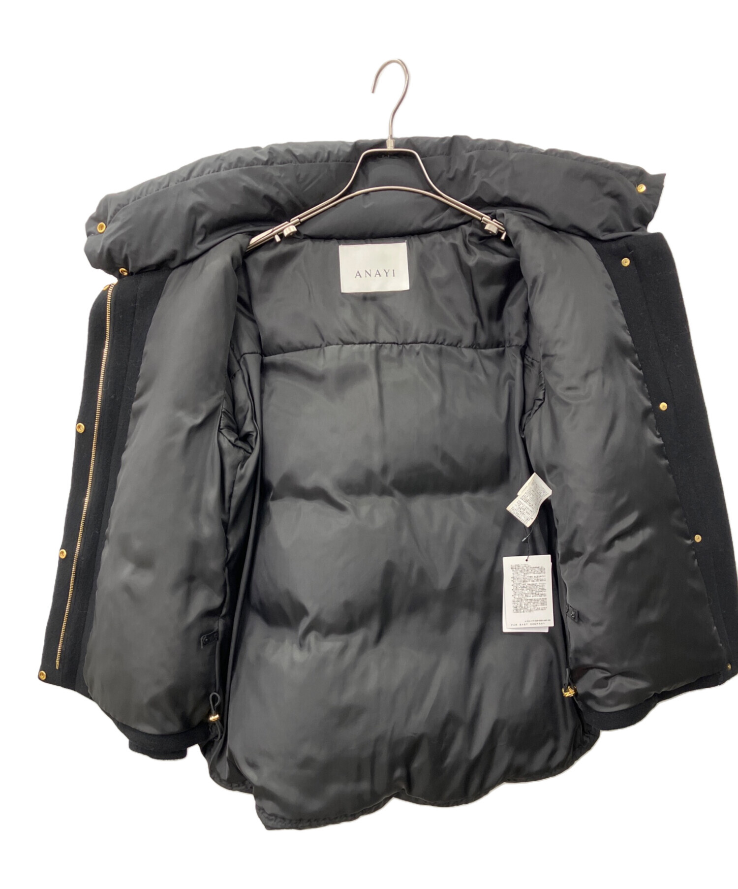 中古・古着通販】ANAYI (アナイ) ウール切り替えダウンショートコート