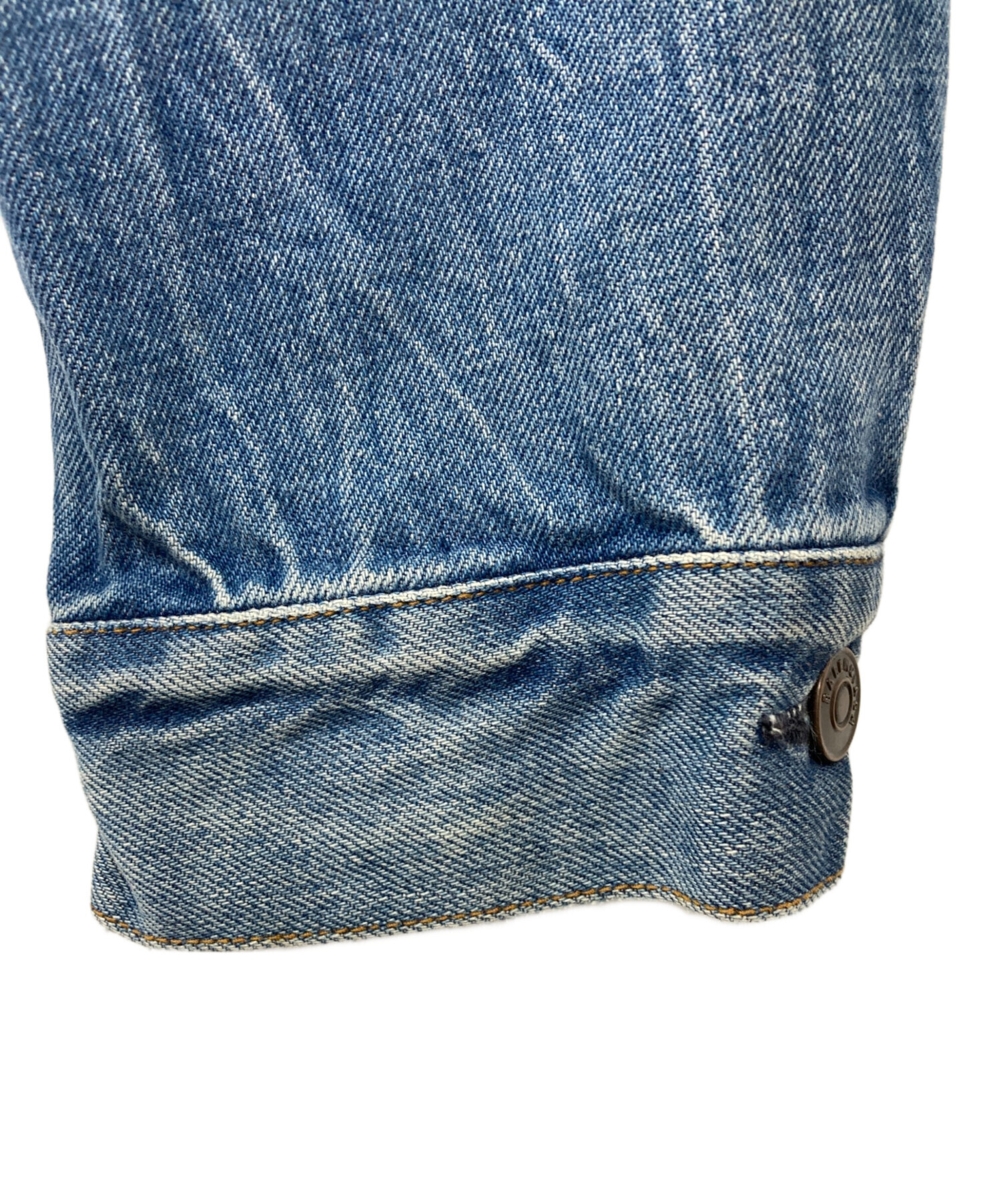 バレンシアガ デニムジャケット　バックロゴ刺繍　34 中古・古着通販】BALENCIAGA (バレンシアガ) バックロゴデニム