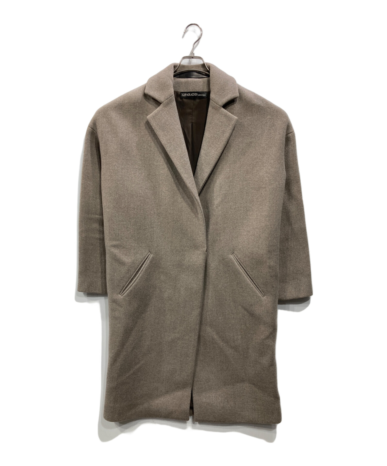 中古・古着通販】32PARADIS (トラントドゥ パラディ) WOOL ZIPコート 