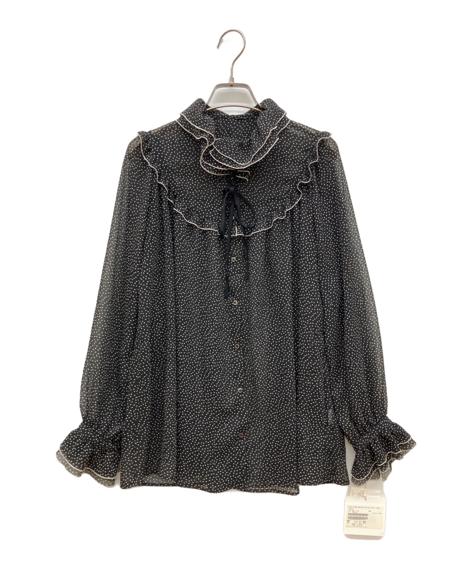 イエナラブークルIENA LA BOUCLE 大人気完売品 チュールフリル IENA LA BOUCLE シアーフリルブラウス（シャツ／ブラウス）｜IENA