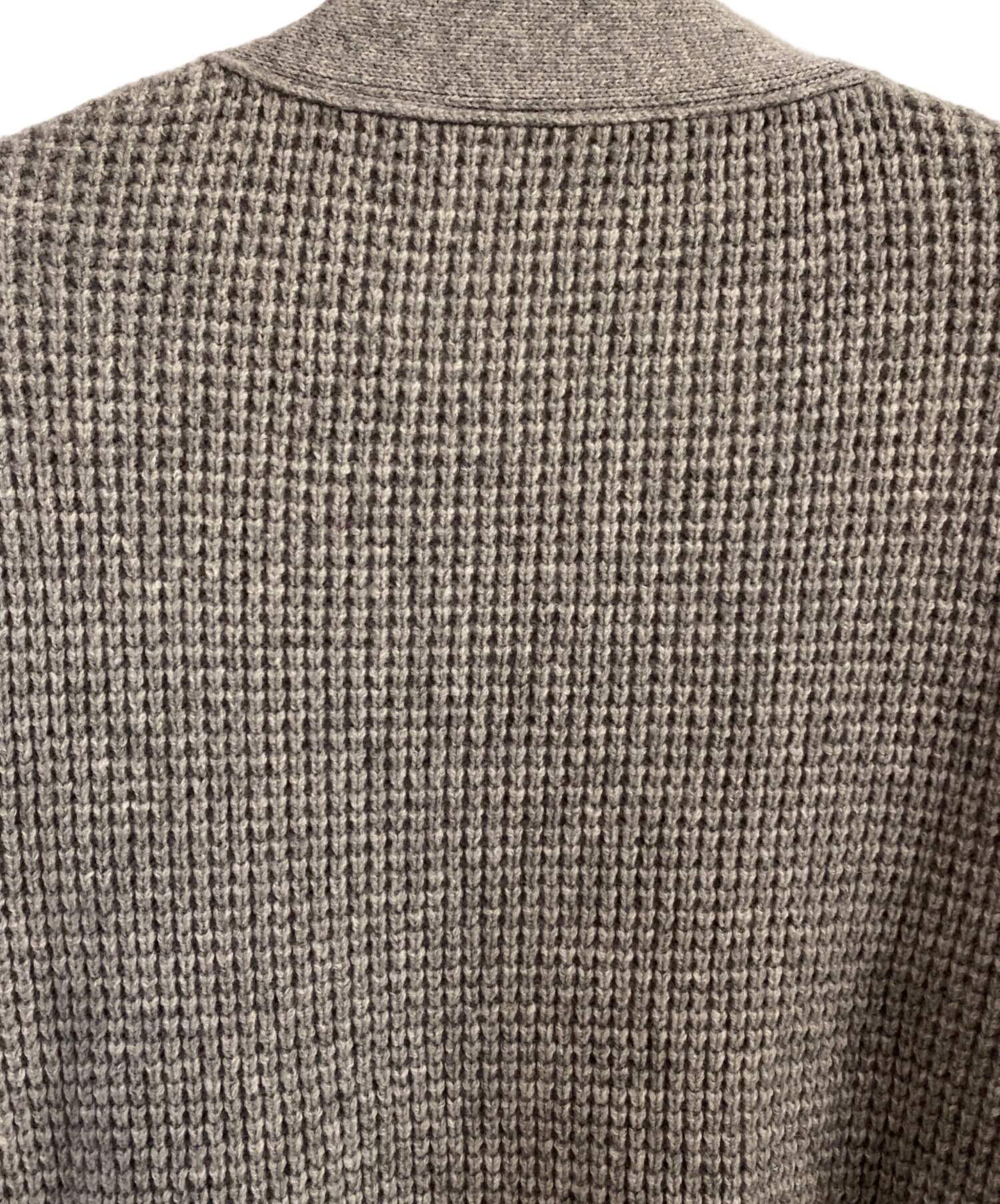 (美品) sacai ウールニットコート size1 中古・古着通販】sacai (サカイ) ドッキングニットコート グレー